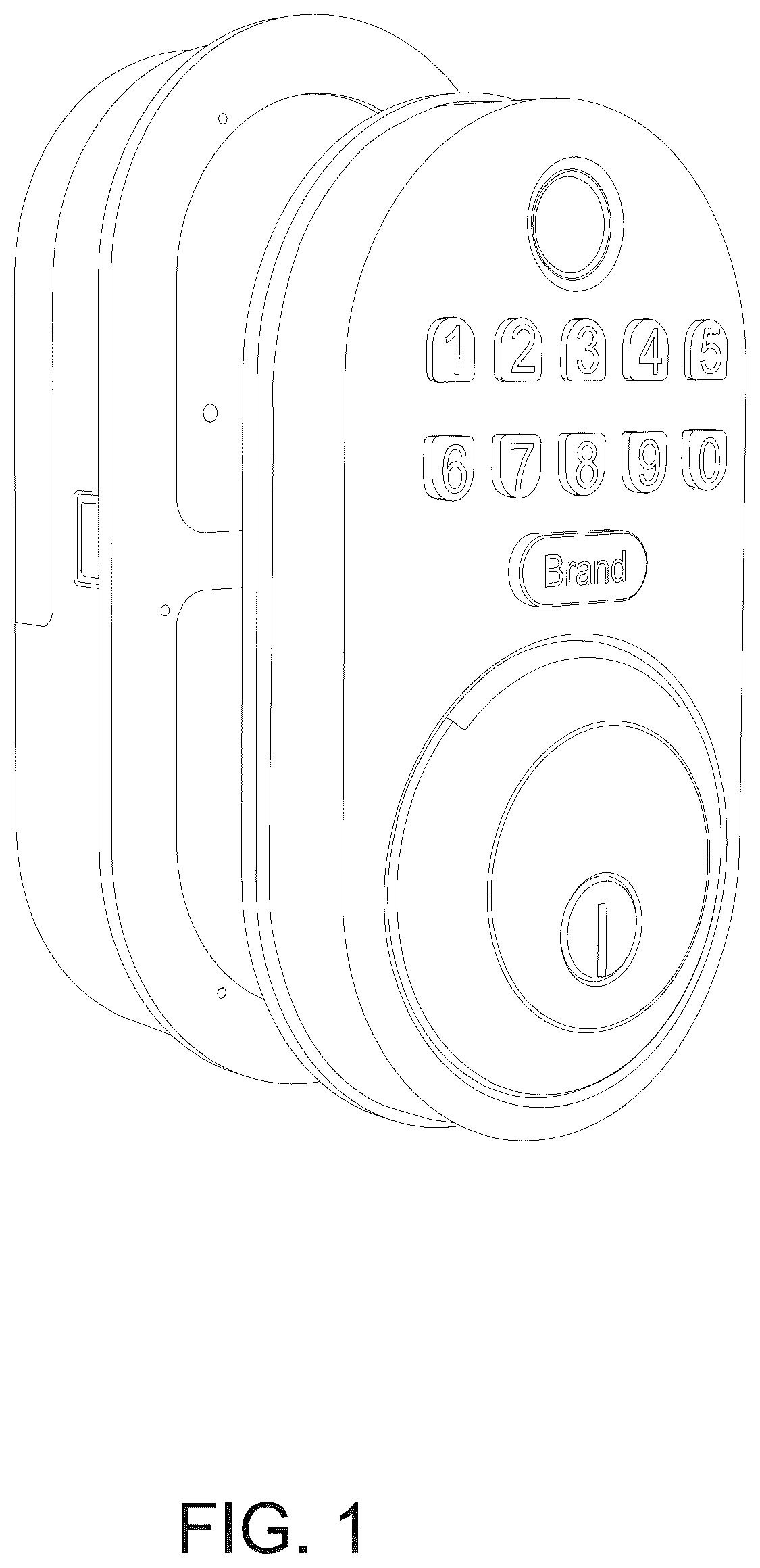 Patent USD1075476 Figure 1 – Smart lock