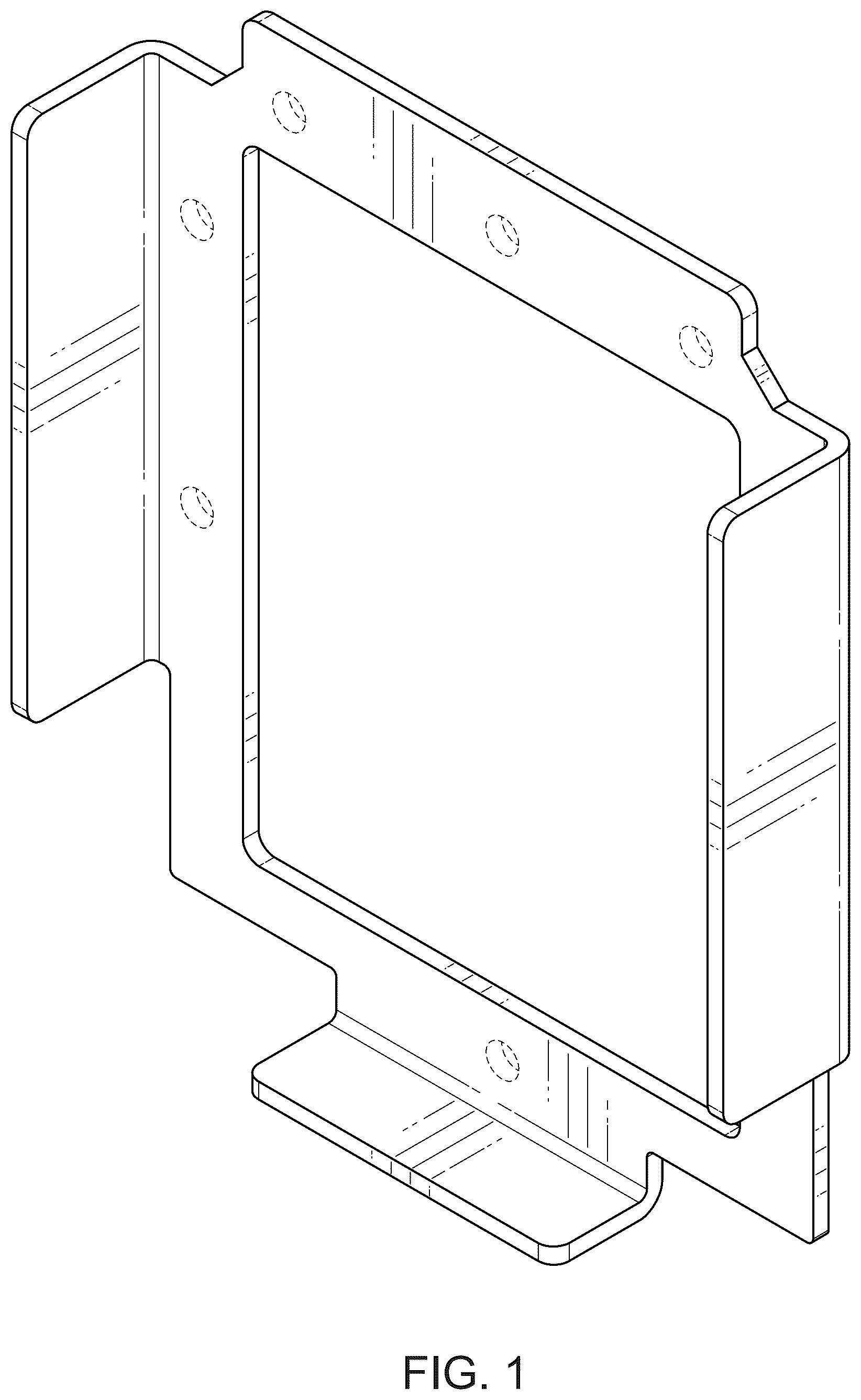 Patent USD1075482 Figure 1 – Screen hood assembly bracket