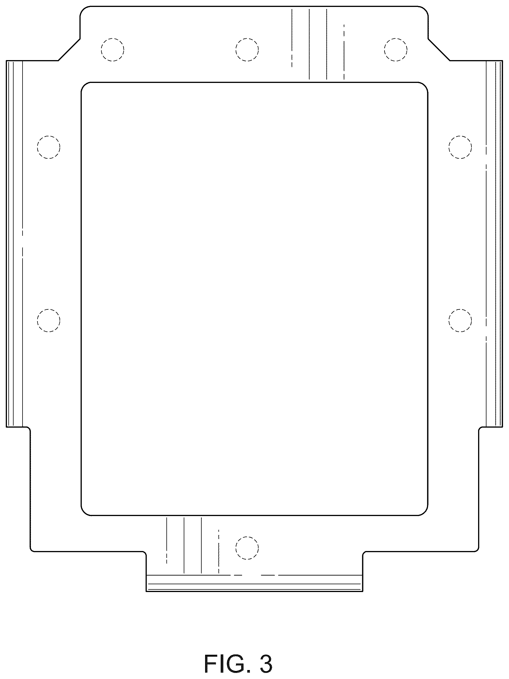 Patent USD1075482 Figure 3 – Screen hood assembly bracket