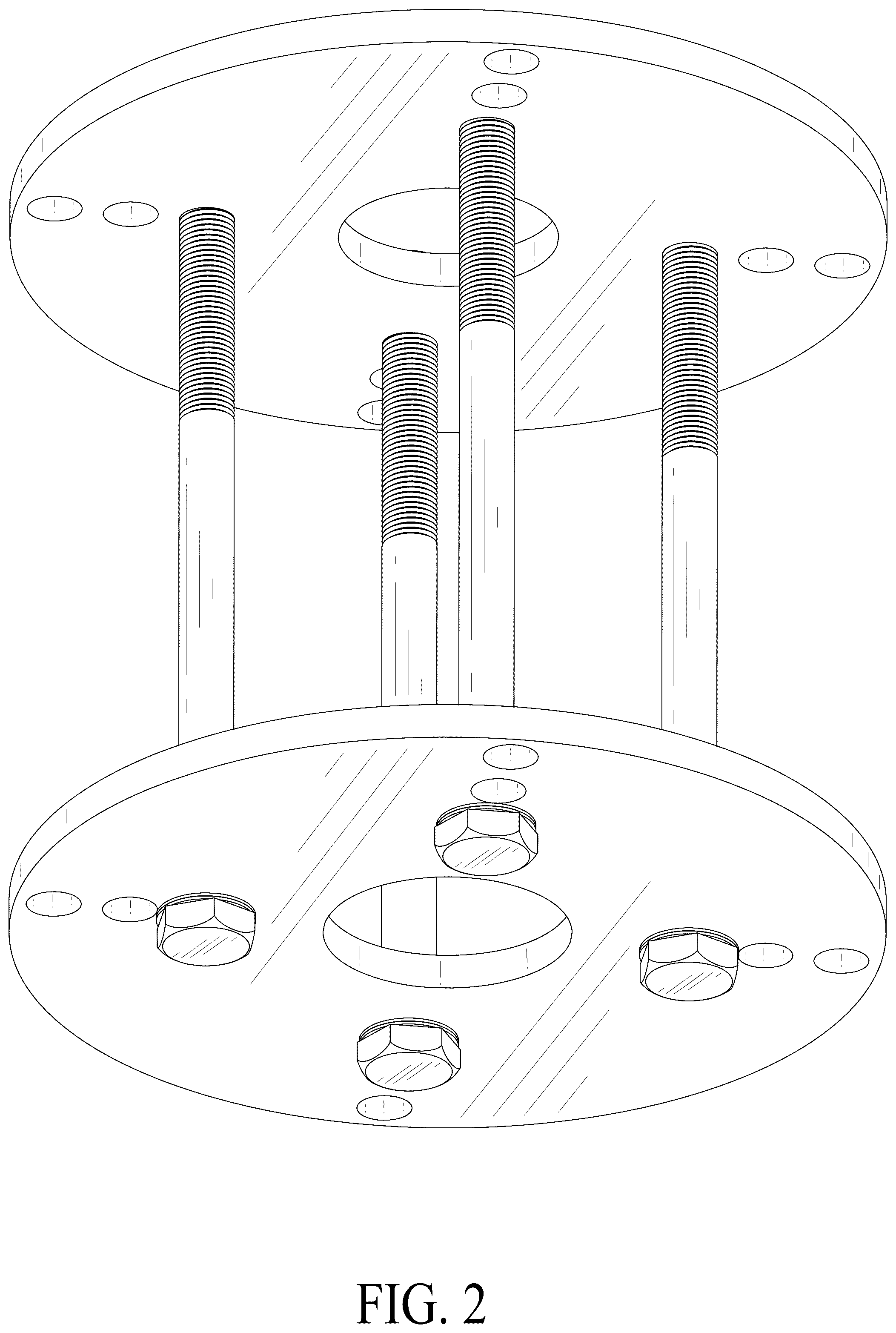 Patent USD1075486 Figure 2 – Automobile motor shaft disassembly and assembly tool