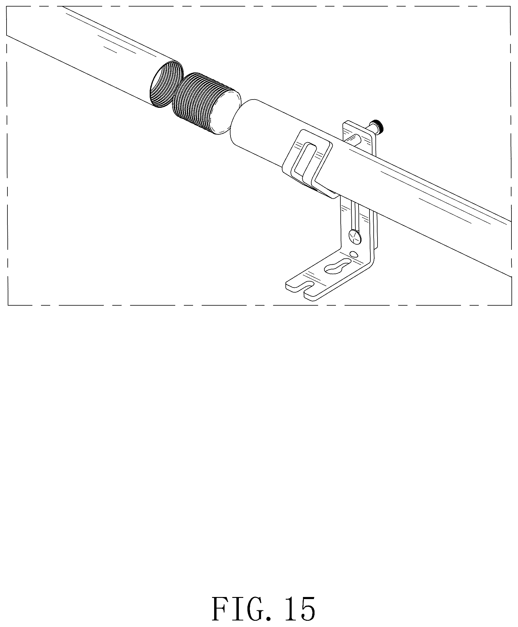 Patent USD1075490 Figure 15 – Curtain rod