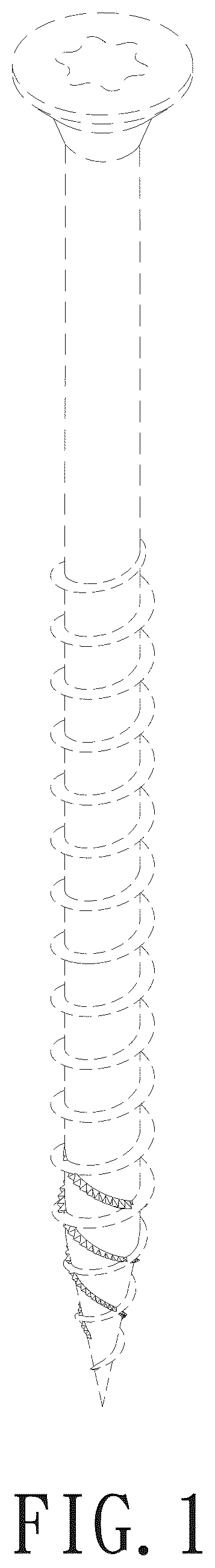 Patent USD1075491 Figure 1 – Screw