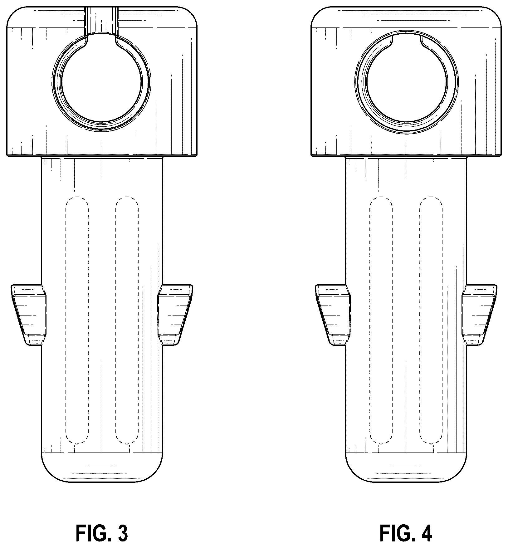 Patent USD1075498 Figure 3 – End cap for a curtain hanging system