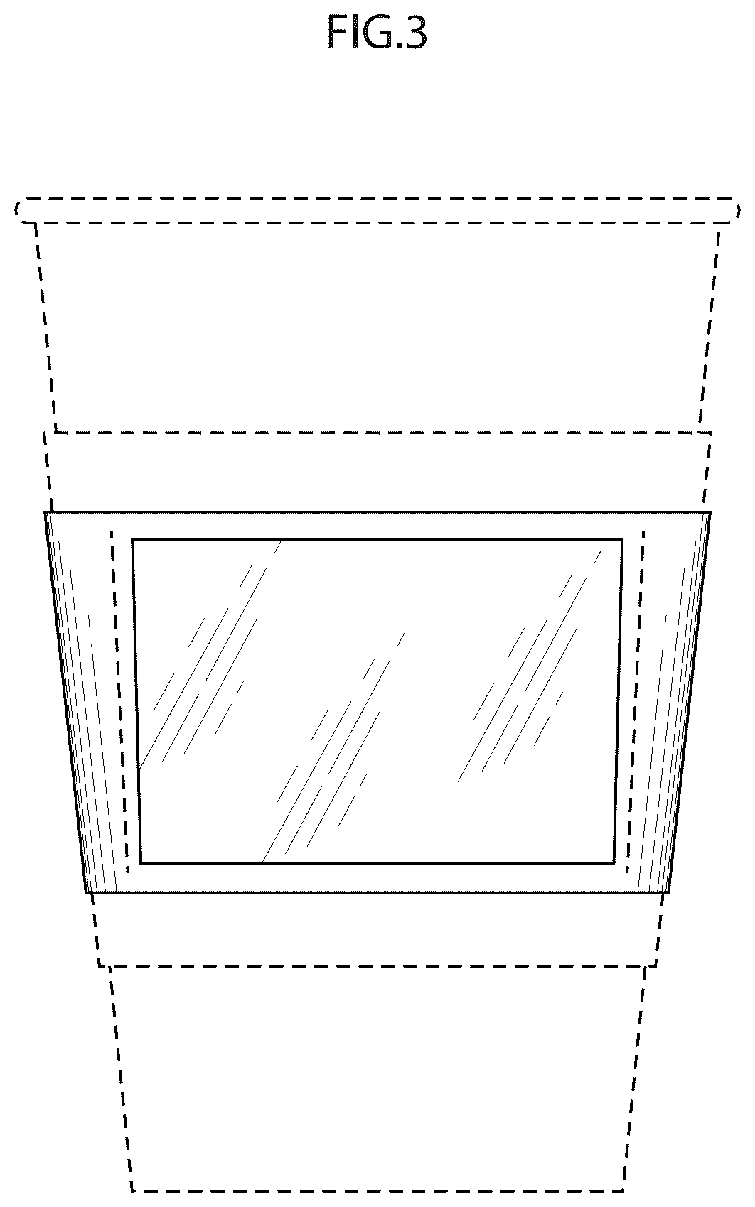 Patent USD1075499 Figure 3 – Coffee cup sleeve