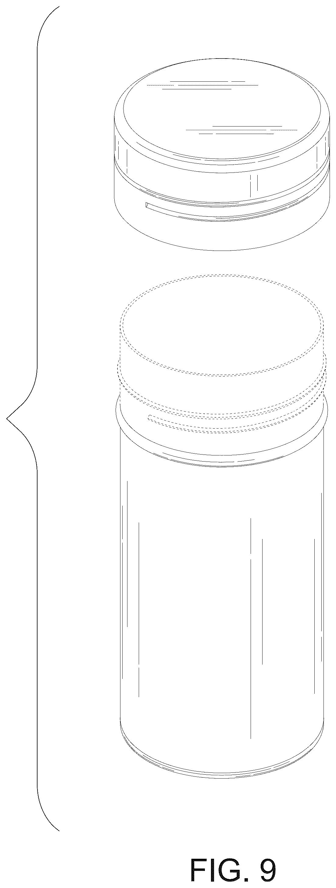 Patent USD1075508 Figure 9 – Packaging bottle