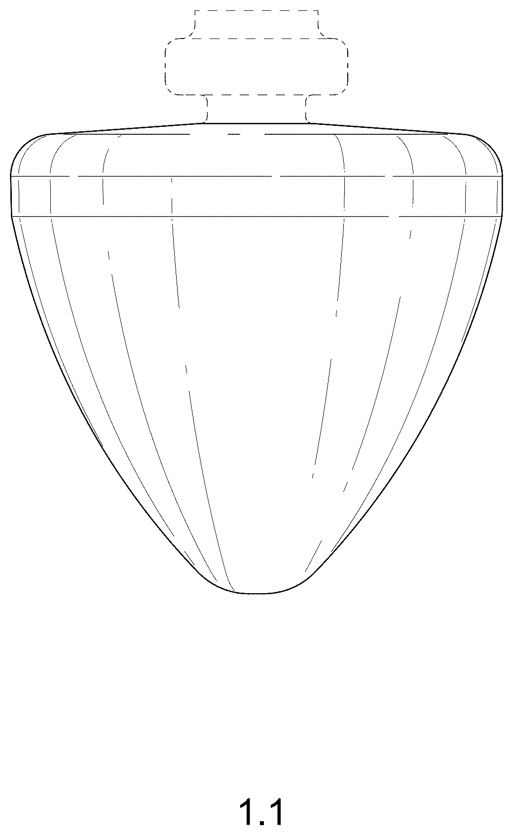 Patent USD1075514 Figure 1 – Lubricant capsule