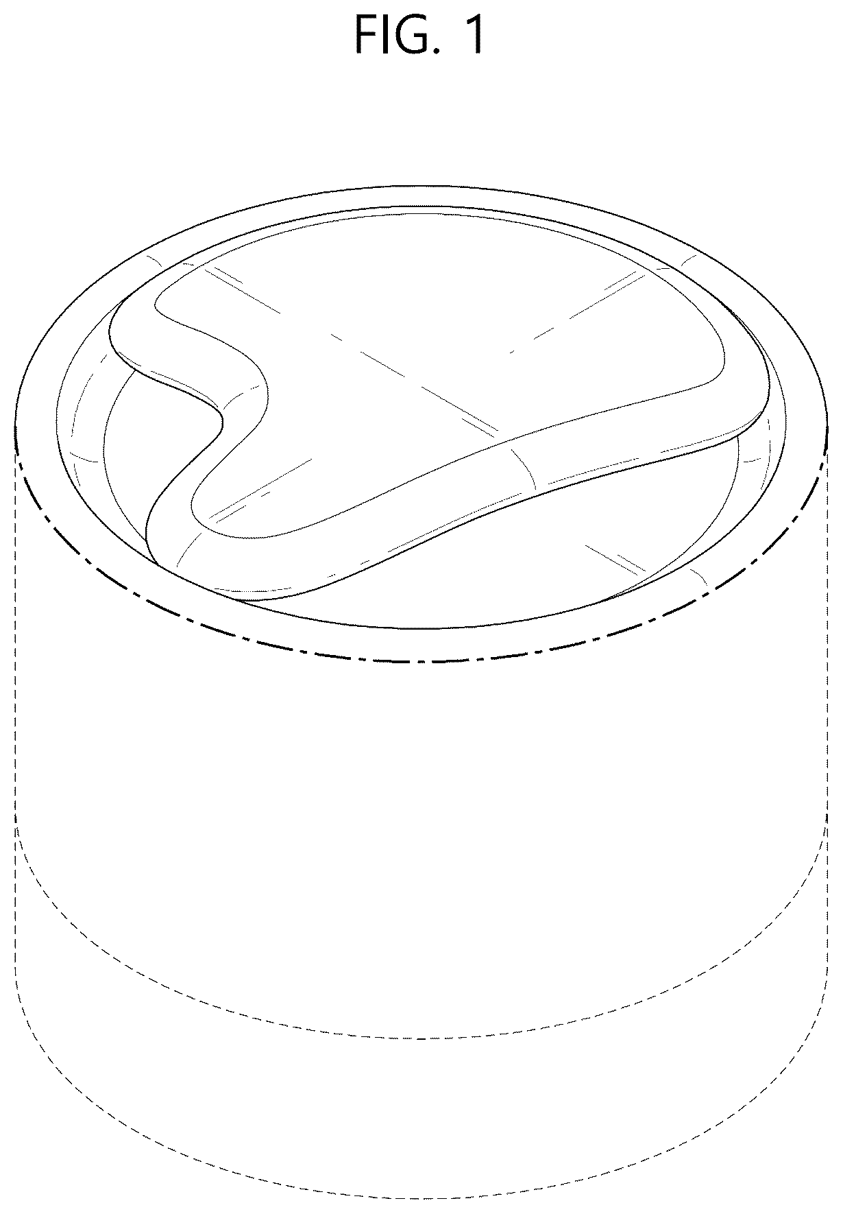 Patent USD1075516 Figure 1 – Cosmetic container