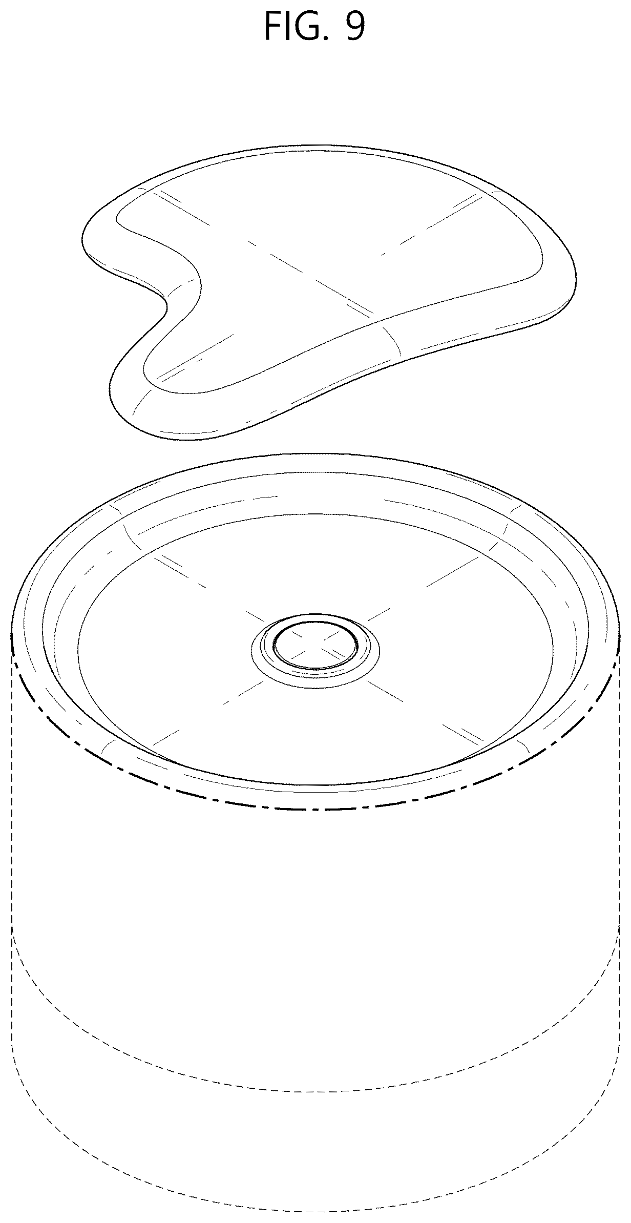 Patent USD1075516 Figure 9 – Cosmetic container