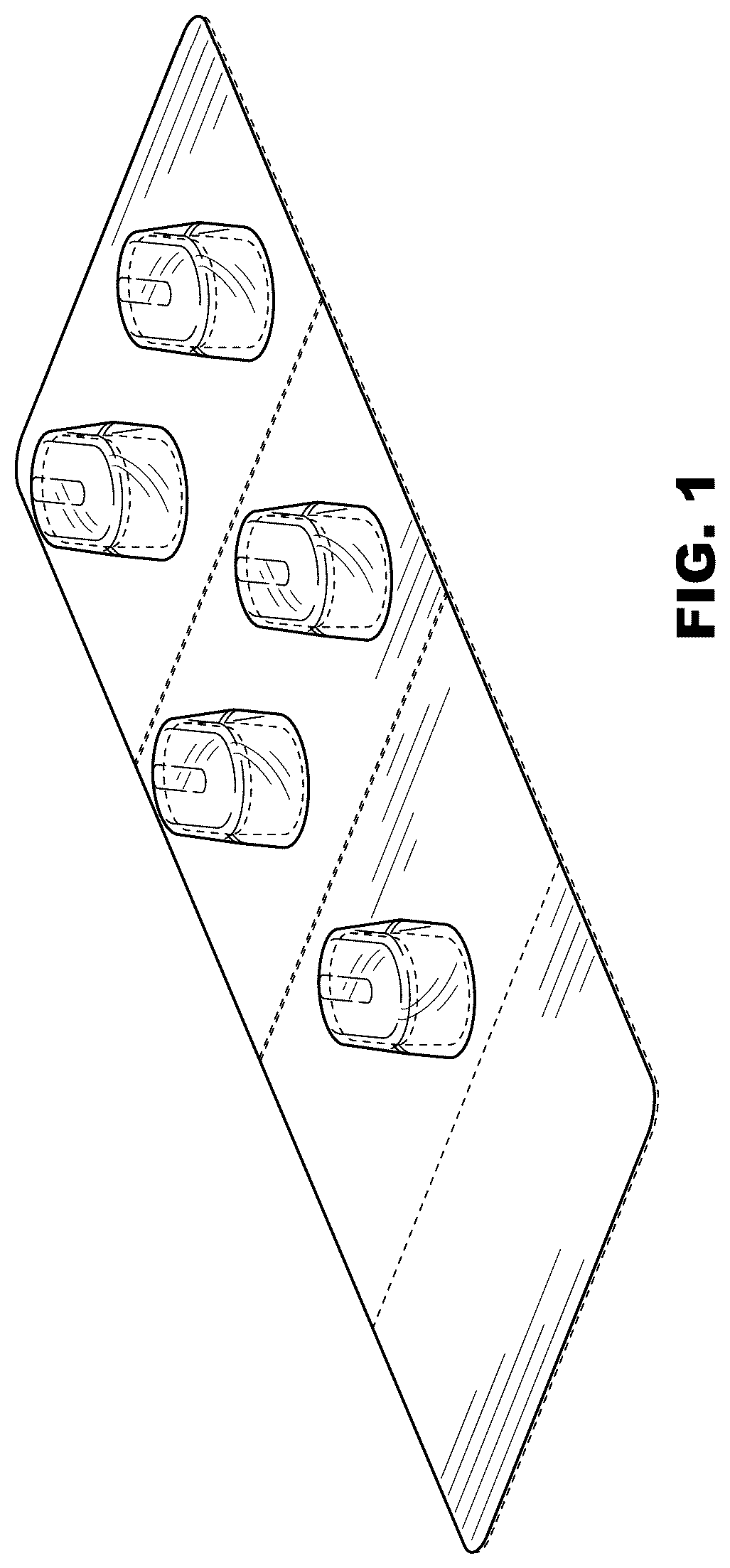 Patent USD1075518 Figure 1 – Blister pack