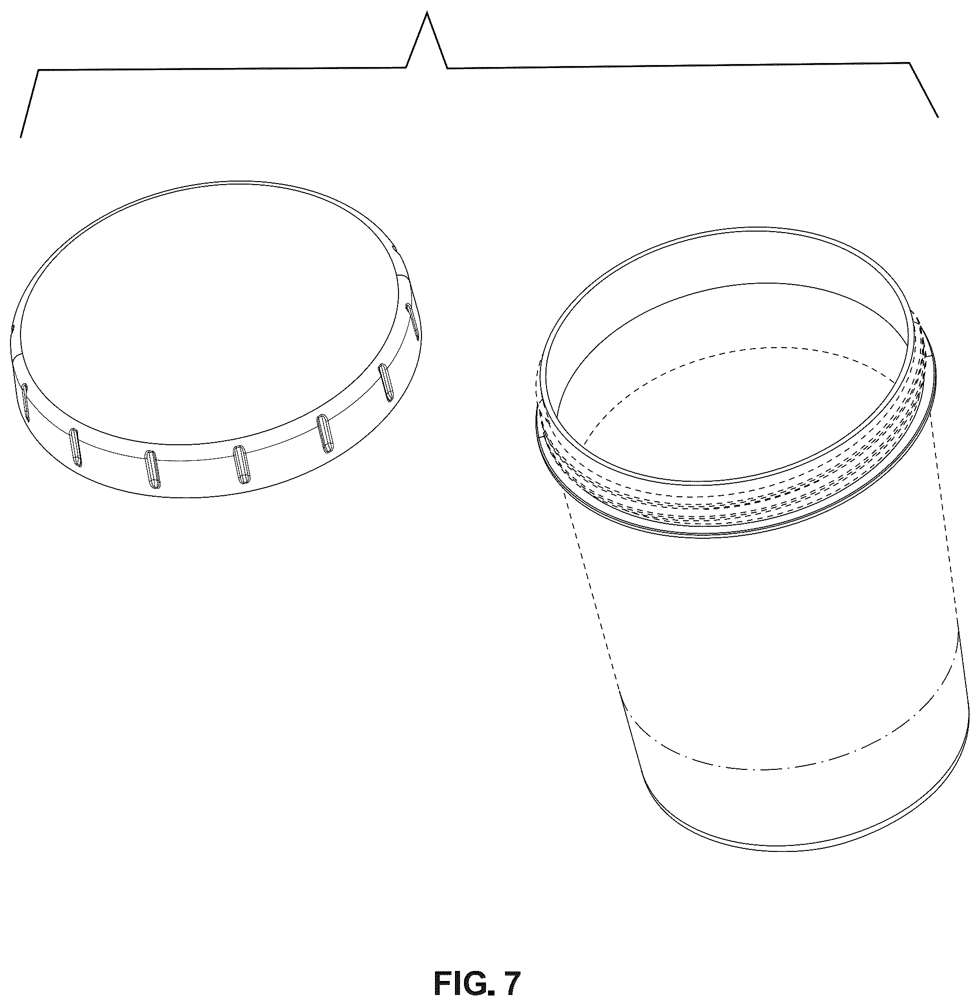 Patent USD1075519 Figure 7 – Combined jar and lid