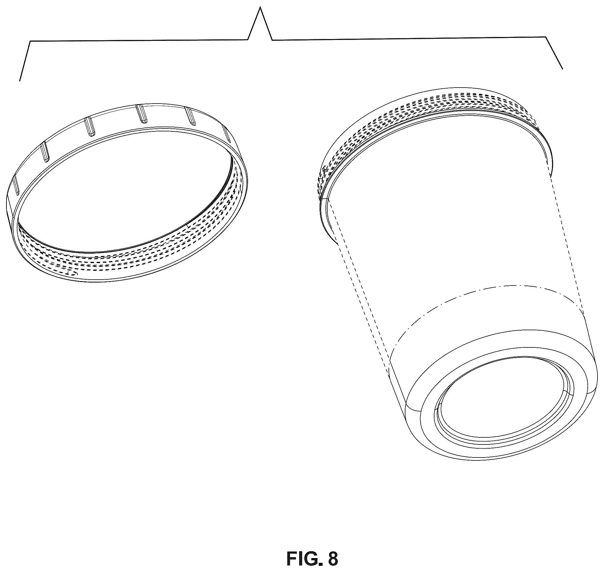 Patent USD1075519 Figure 8 – Combined jar and lid