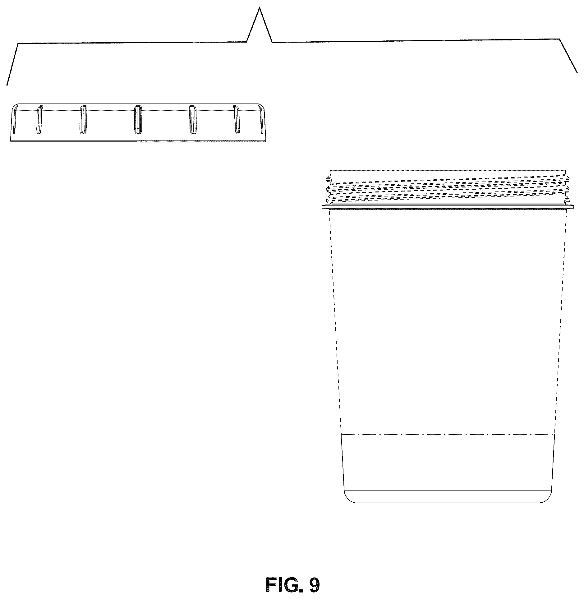 Patent USD1075519 Figure 9 – Combined jar and lid