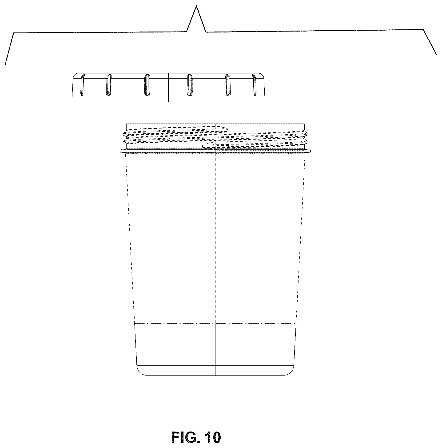 Patent USD1075519 Figure 10 – Combined jar and lid