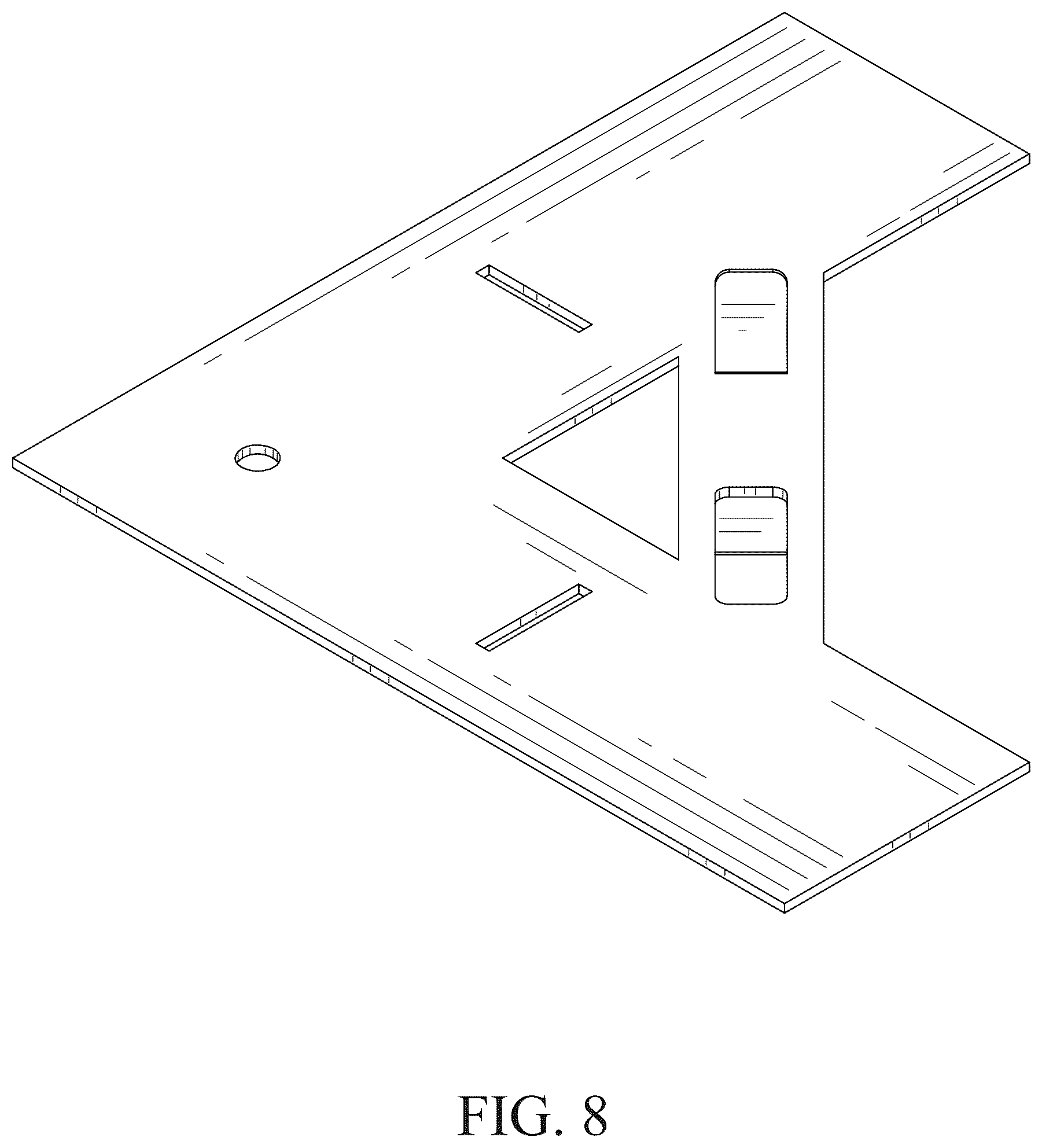 Patent USD1075531 Figure 6 – Concrete cutter's marking tool