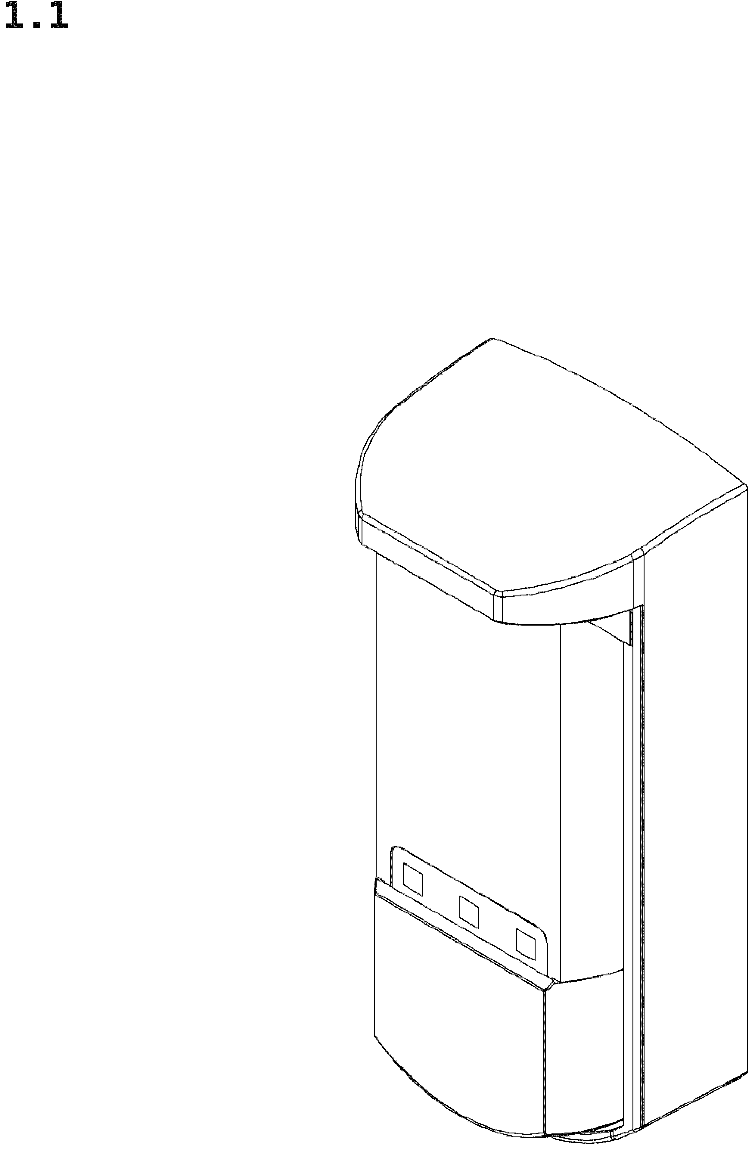 Patent USD1075538 Figure 1 – Combined movement and presence sensor