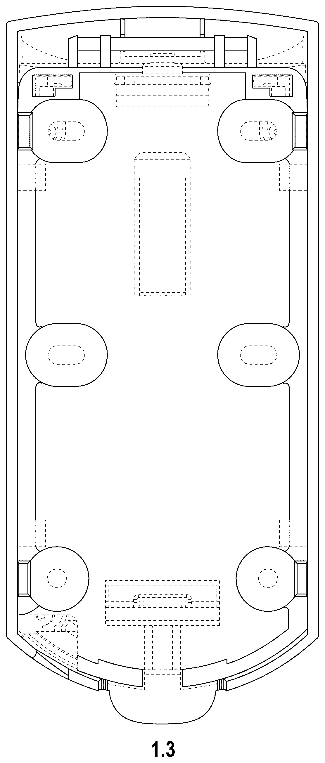Patent USD1075538 Figure 3 – Combined movement and presence sensor