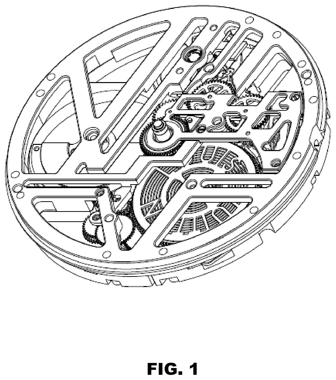 Patent USD1075544 Figure 1 – Combination watch face with movement