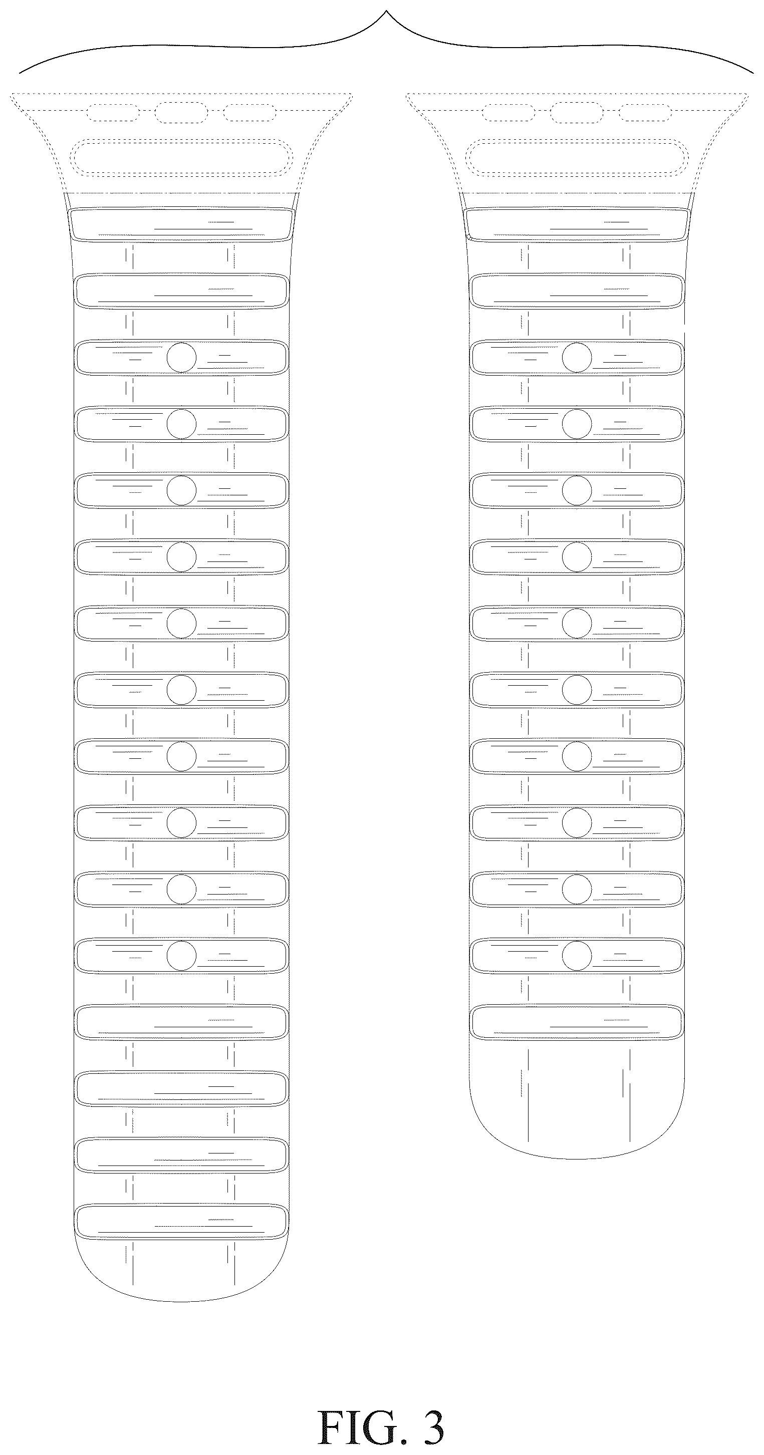 Patent USD1075547 Figure 3 – Watch strap