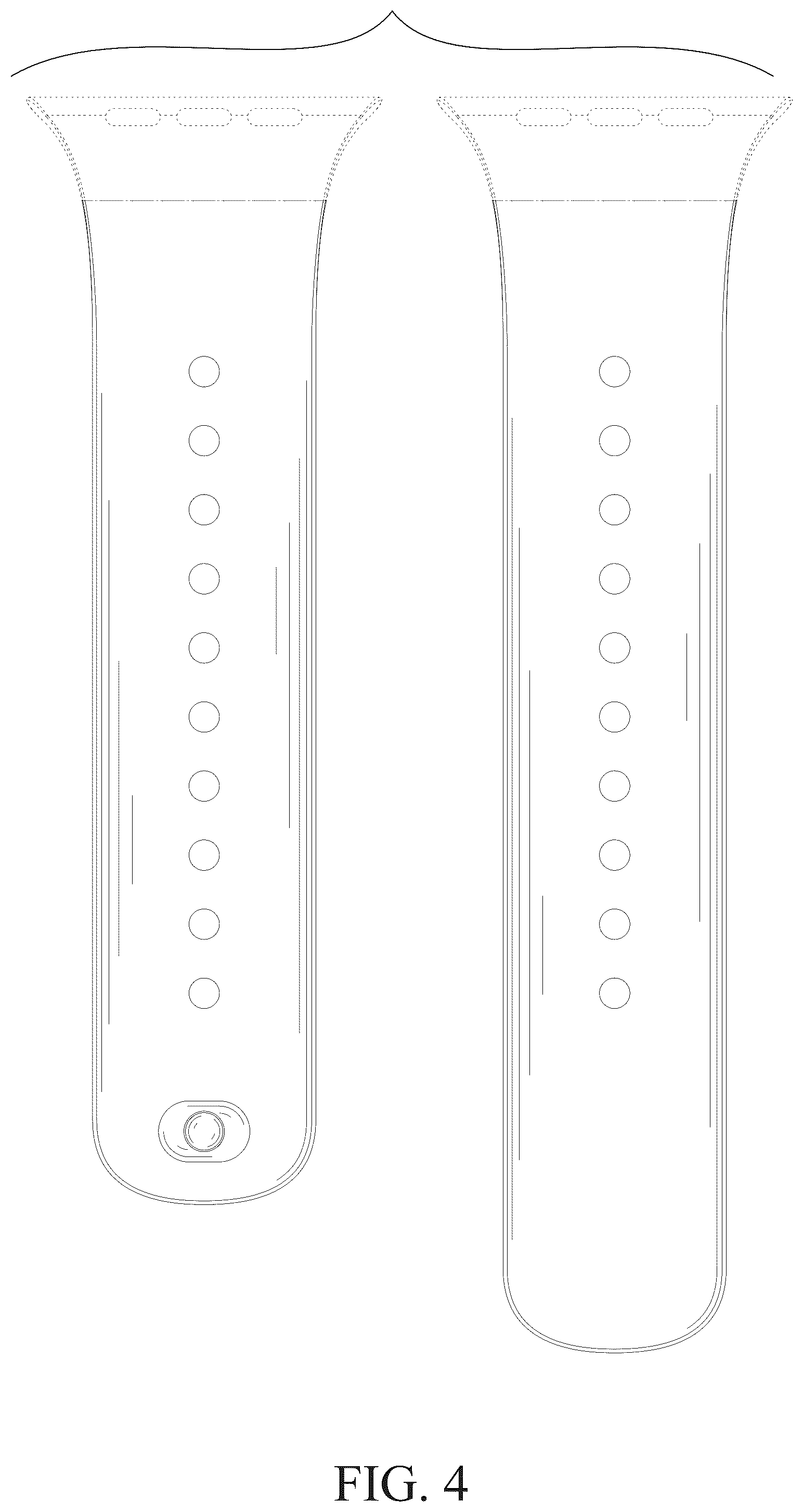Patent USD1075547 Figure 4 – Watch strap