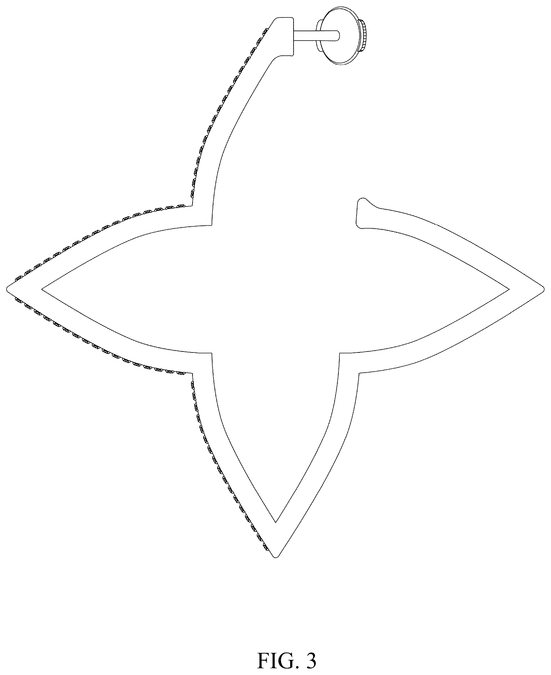 Patent USD1075551 Figure 3 – Jewelry item