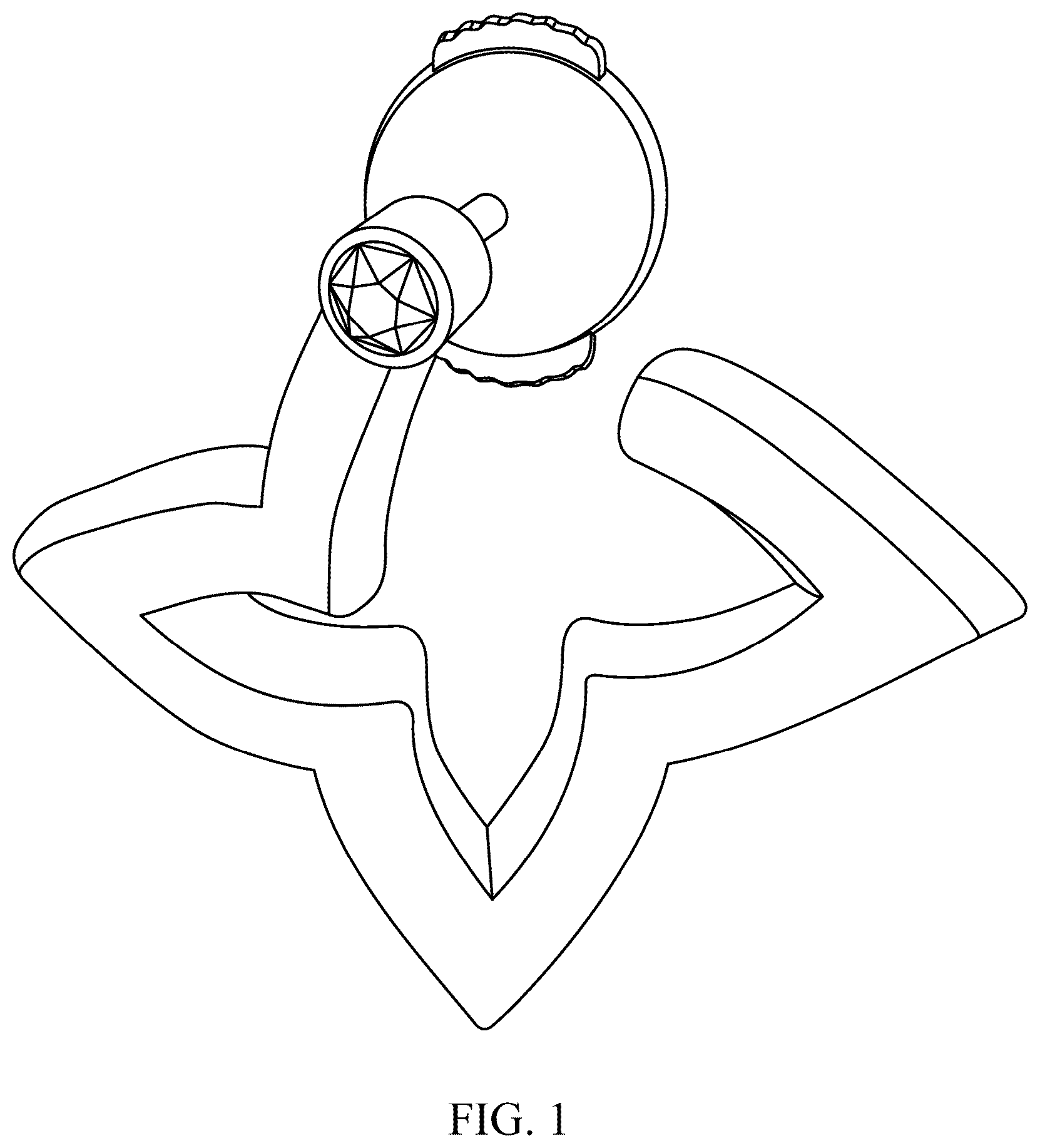 Patent USD1075552 Figure 1 – Jewelry item