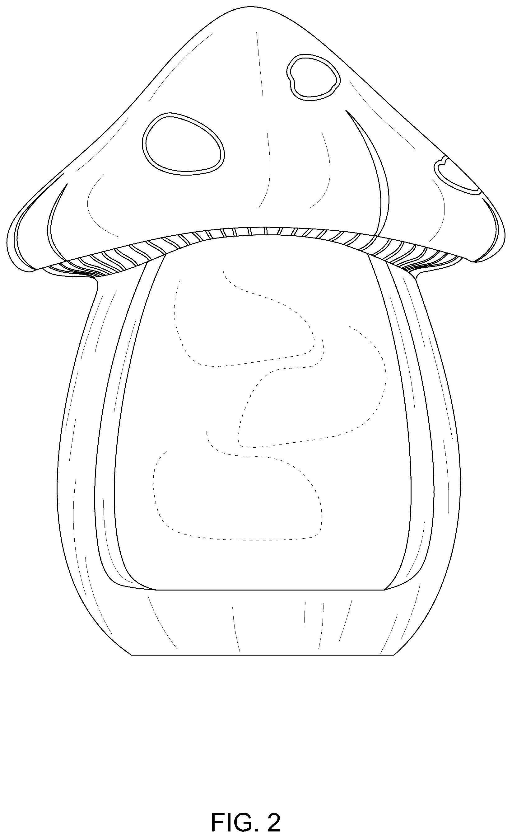 Patent USD1075556 Figure 2 – Mushroom incense holder