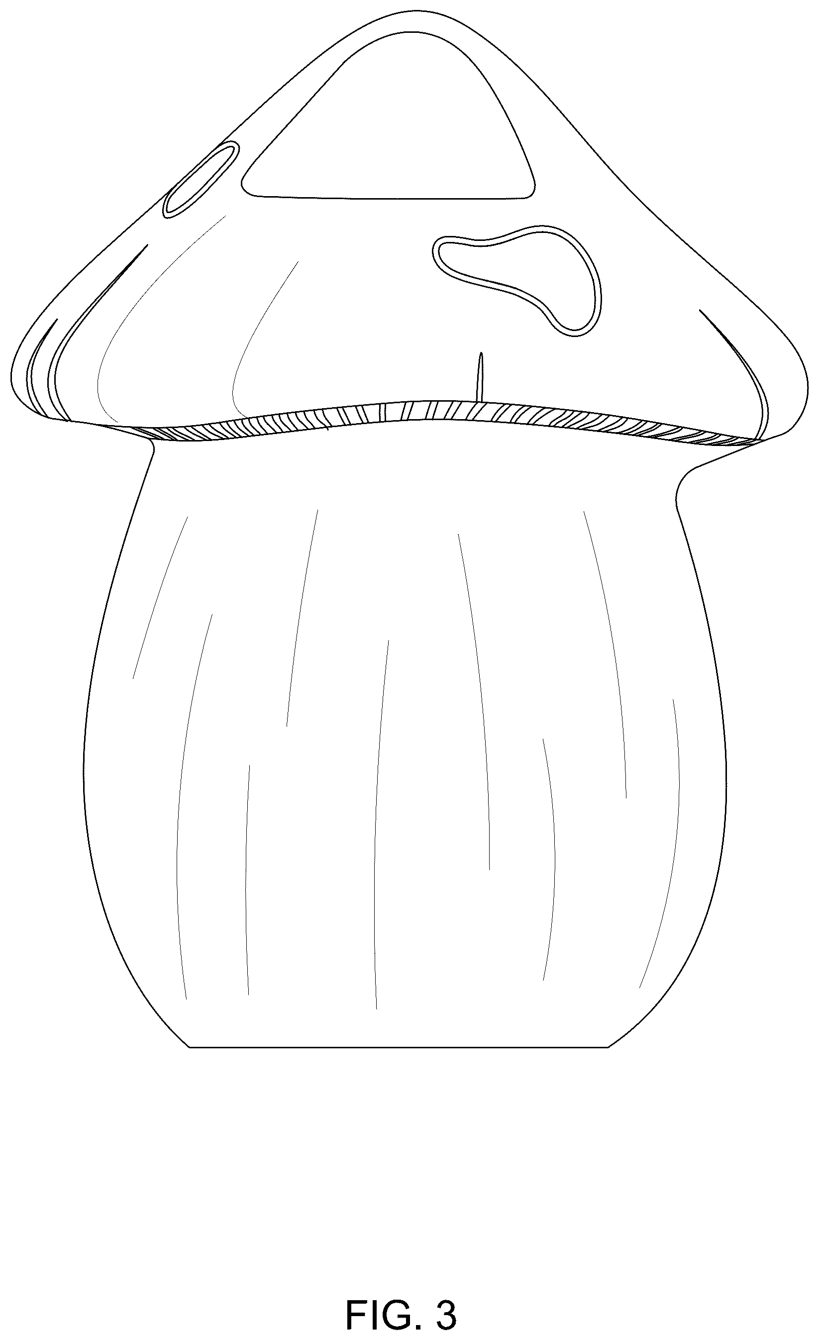 Patent USD1075556 Figure 3 – Mushroom incense holder