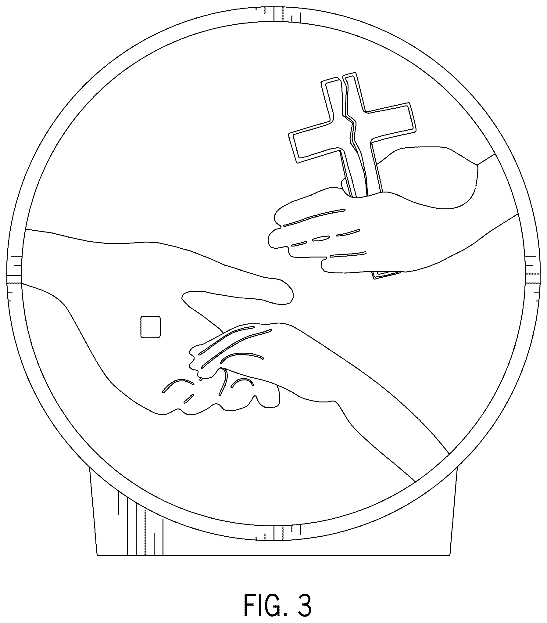 Patent USD1075563 Figure 3 – Sculpture