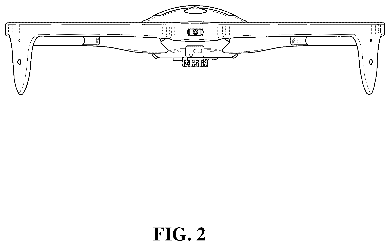 Patent USD1075564 Figure 2 – Delivery drone with compartment and lid