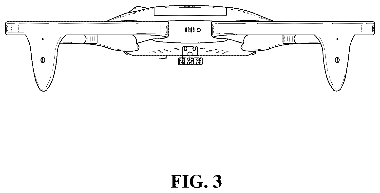 Patent USD1075564 Figure 3 – Delivery drone with compartment and lid