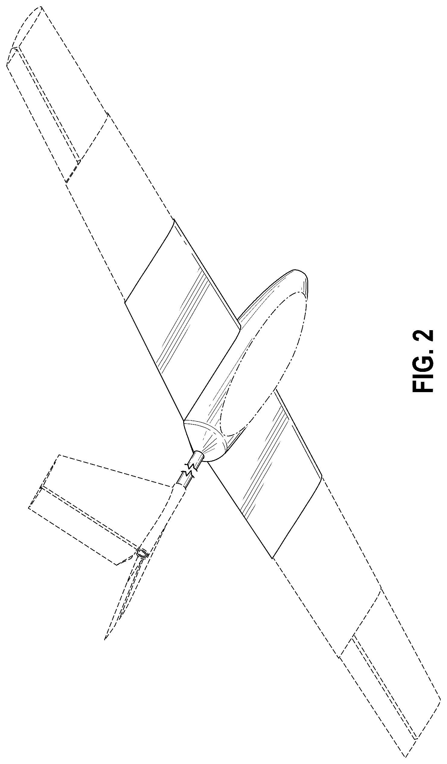 Patent USD1075566 Figure 2 – Expandable wing aircraft