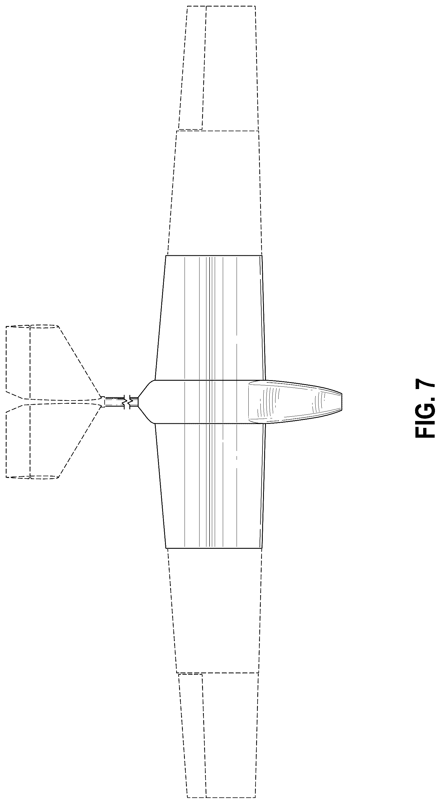 Patent USD1075566 Figure 5 – Expandable wing aircraft