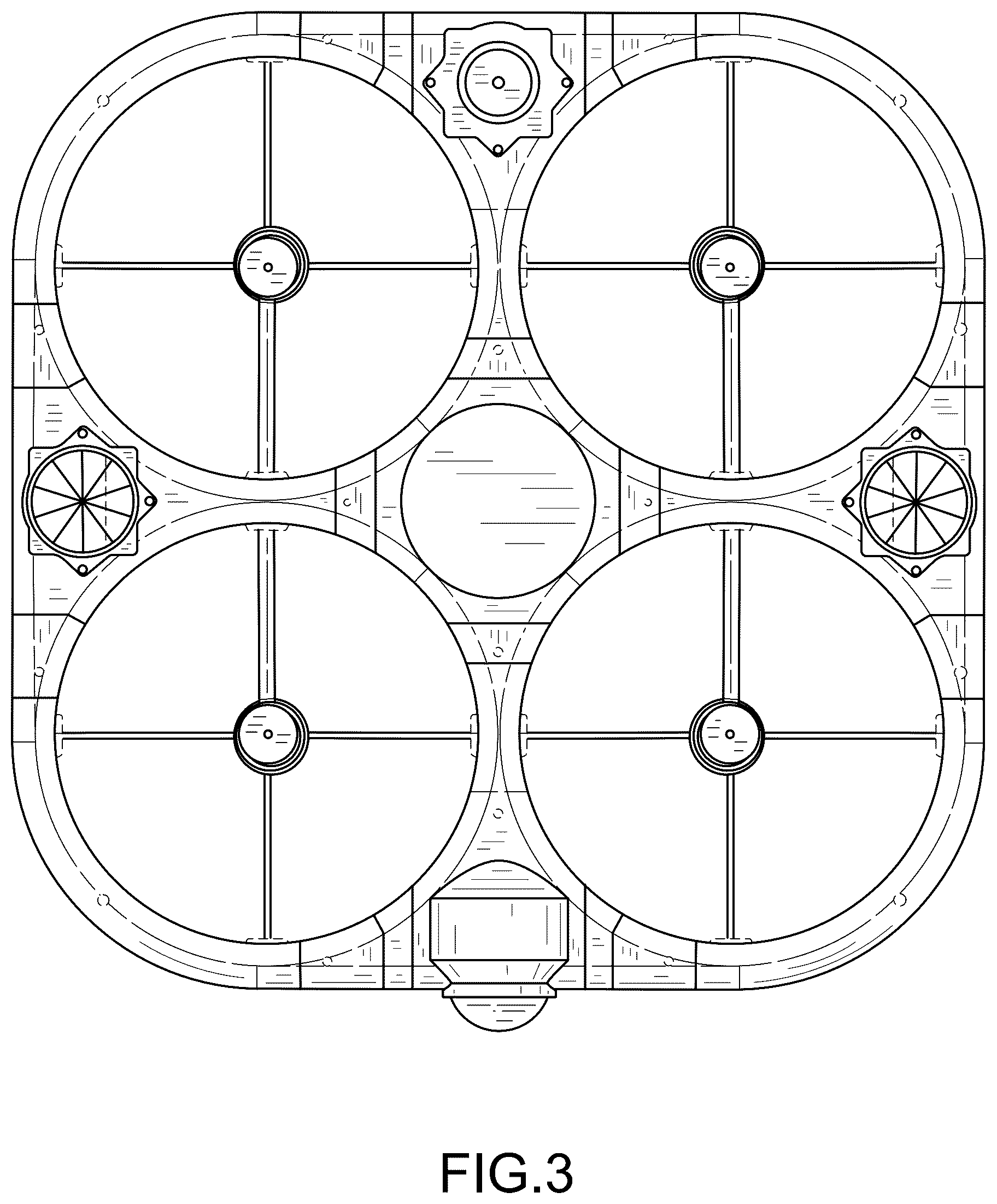 Patent USD1075567 Figure 3 – Unmanned aerial vehicle