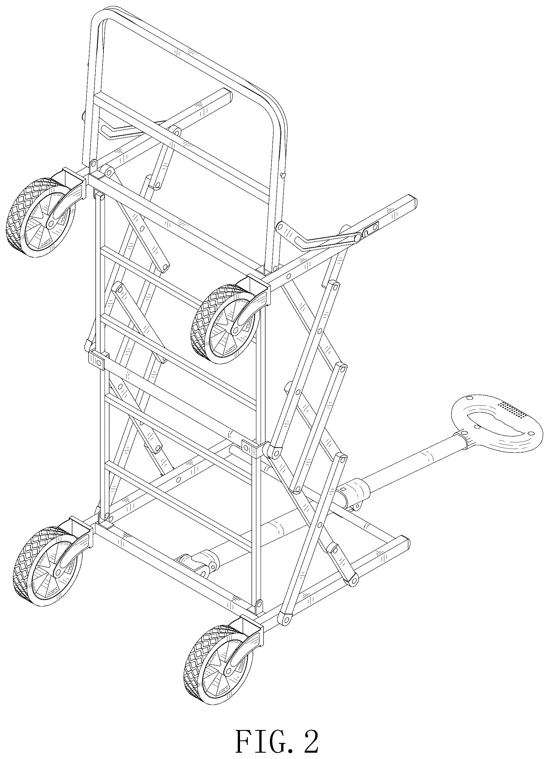 Patent USD1075569 Figure 2 – Folding wagon