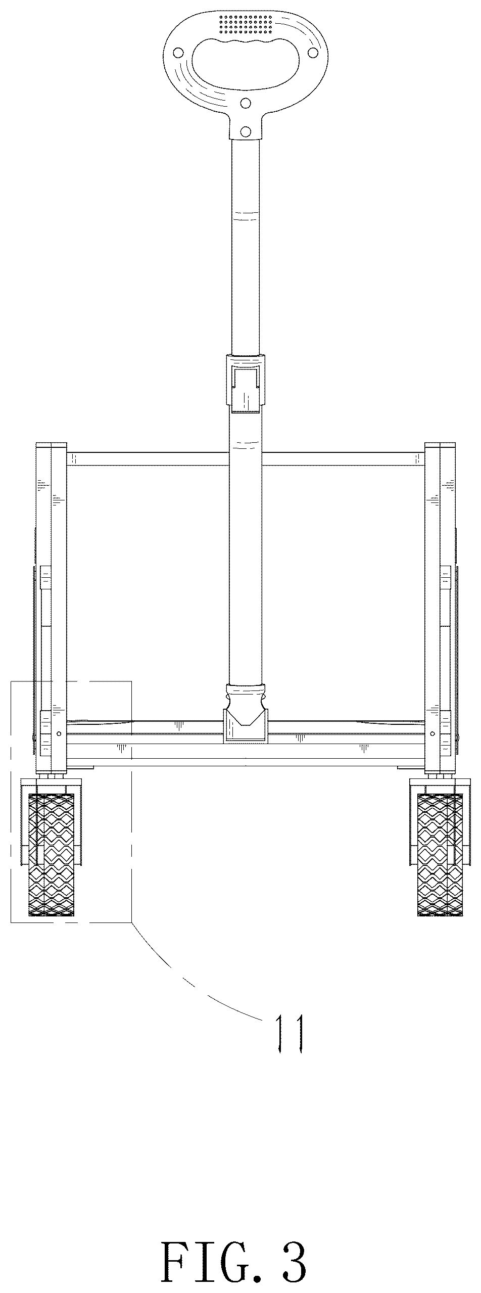 Patent USD1075569 Figure 3 – Folding wagon