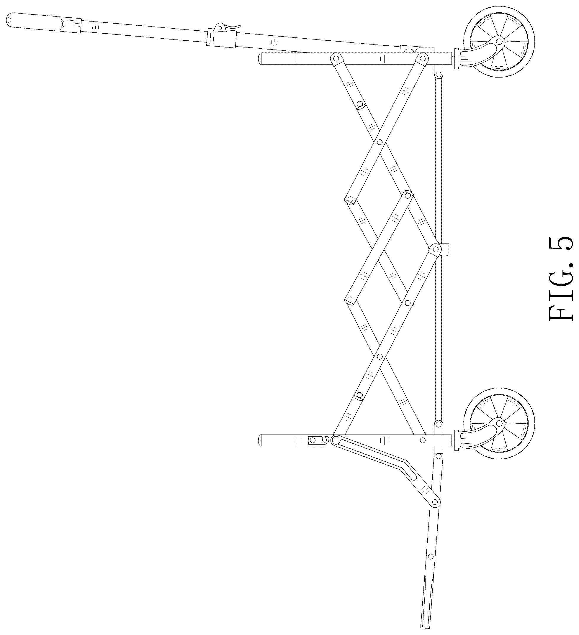 Patent USD1075569 Figure 5 – Folding wagon