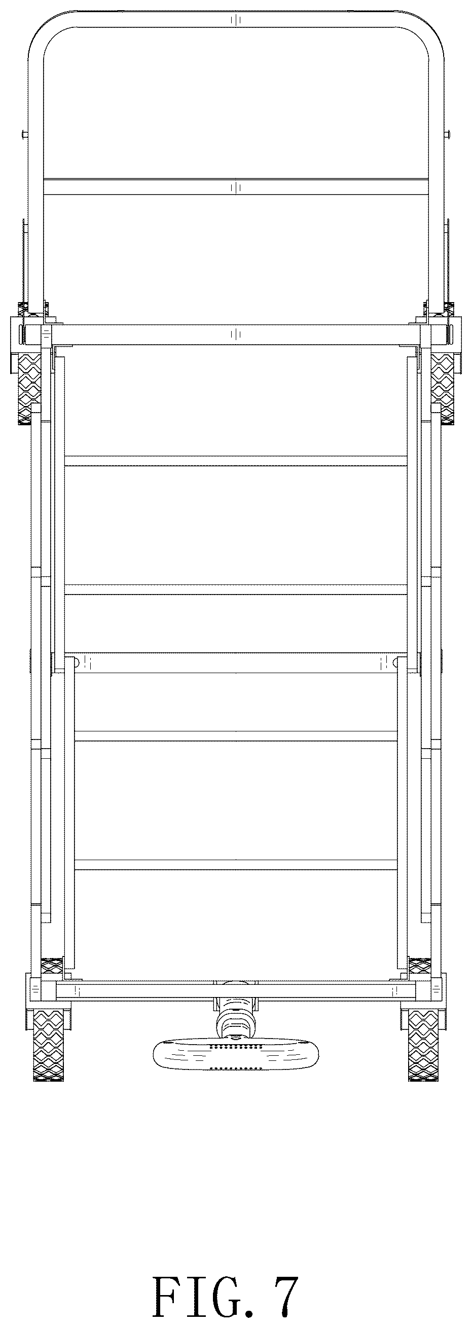 Patent USD1075569 Figure 7 – Folding wagon