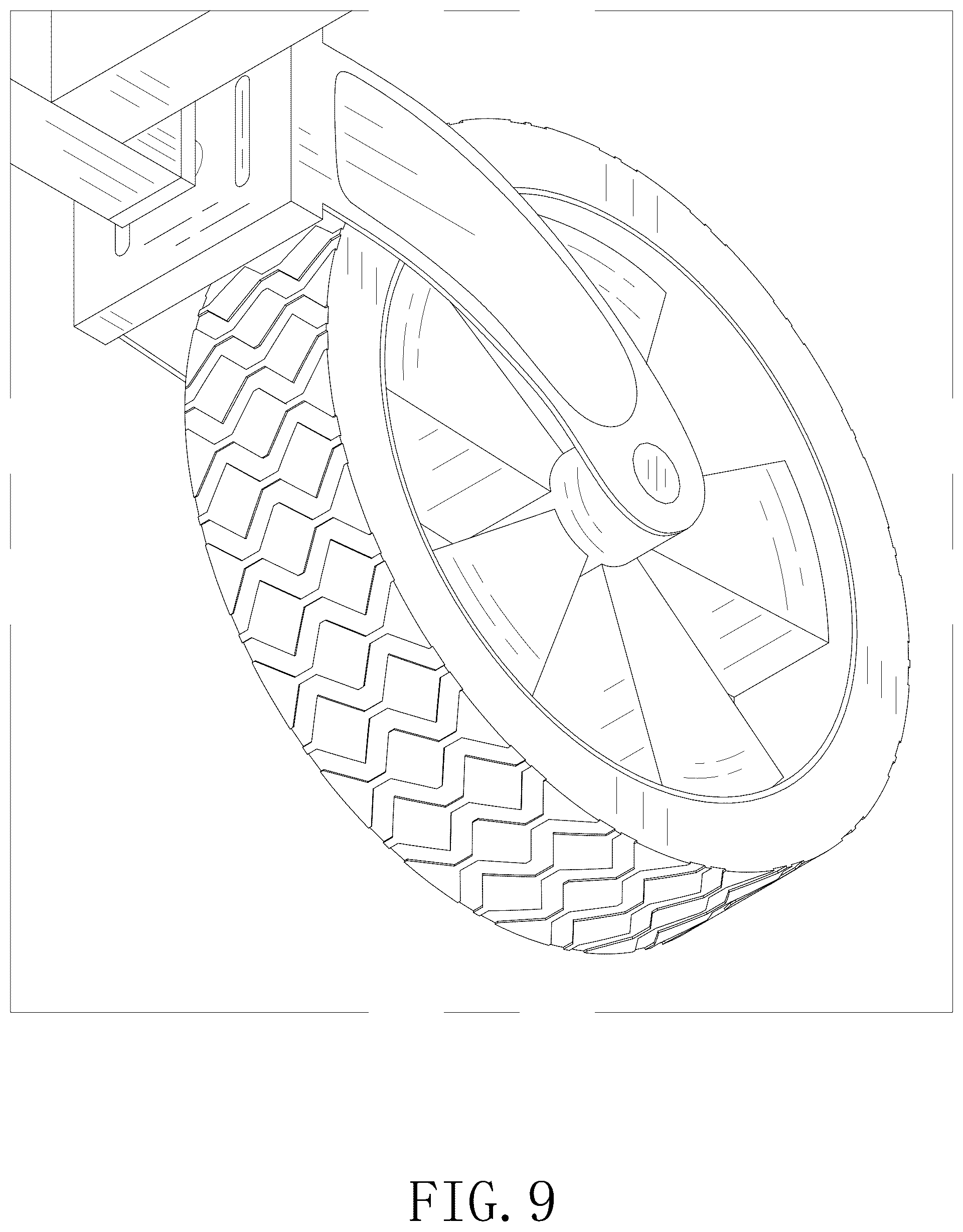 Patent USD1075569 Figure 9 – Folding wagon