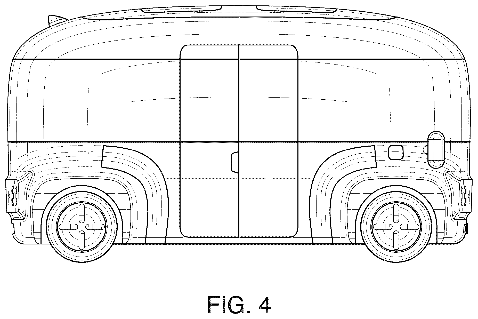Patent USD1075570 Figure 4 – Autonomous vehicle