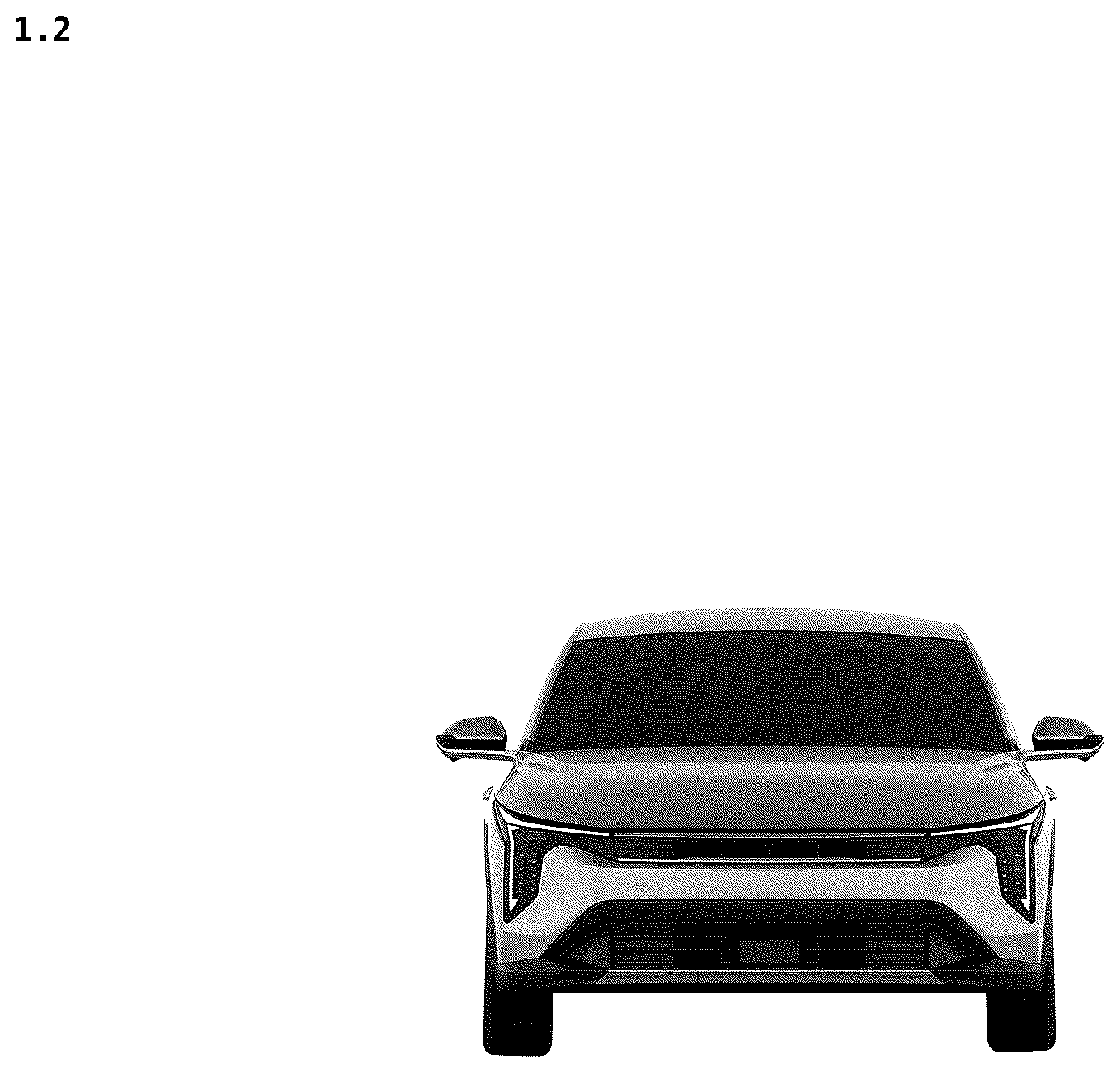 Patent USD1075576 Figure 2 – Motor car