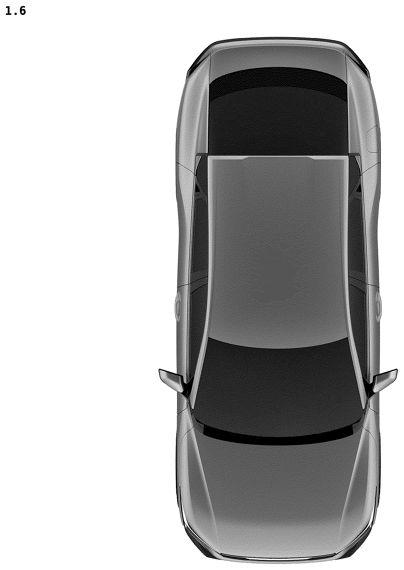 Patent USD1075576 Figure 6 – Motor car