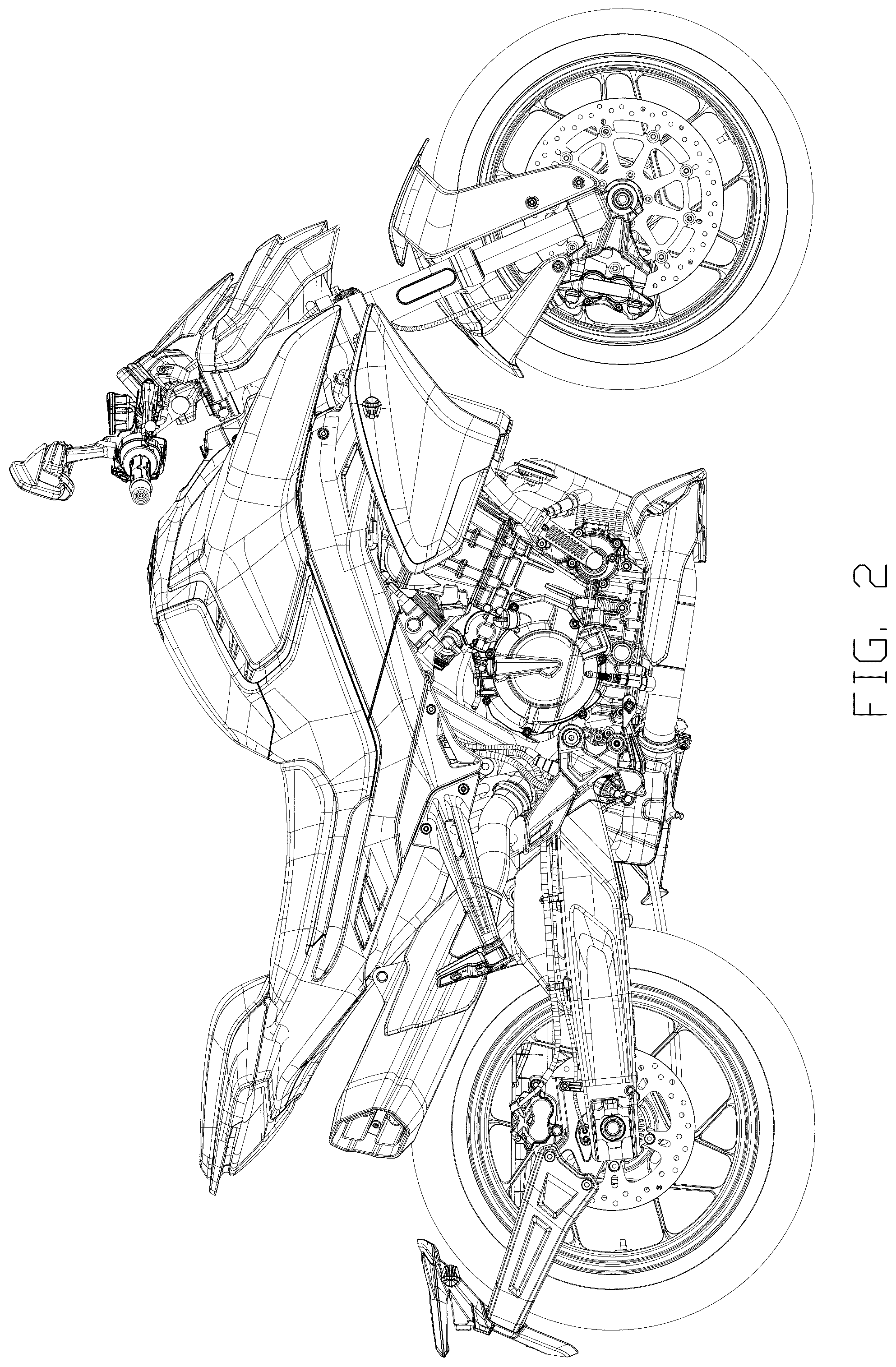 Patent USD1075578 Figure 2 – Motorcycle