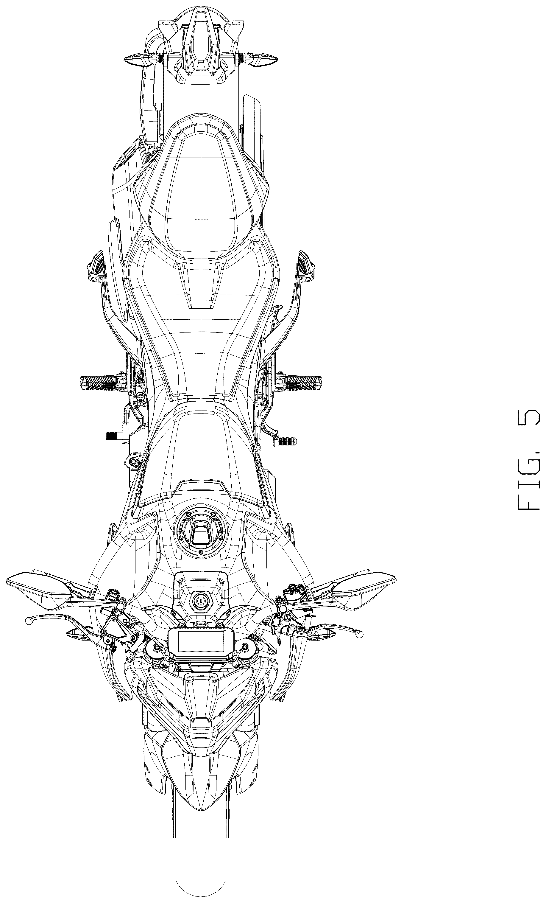 Patent USD1075578 Figure 5 – Motorcycle