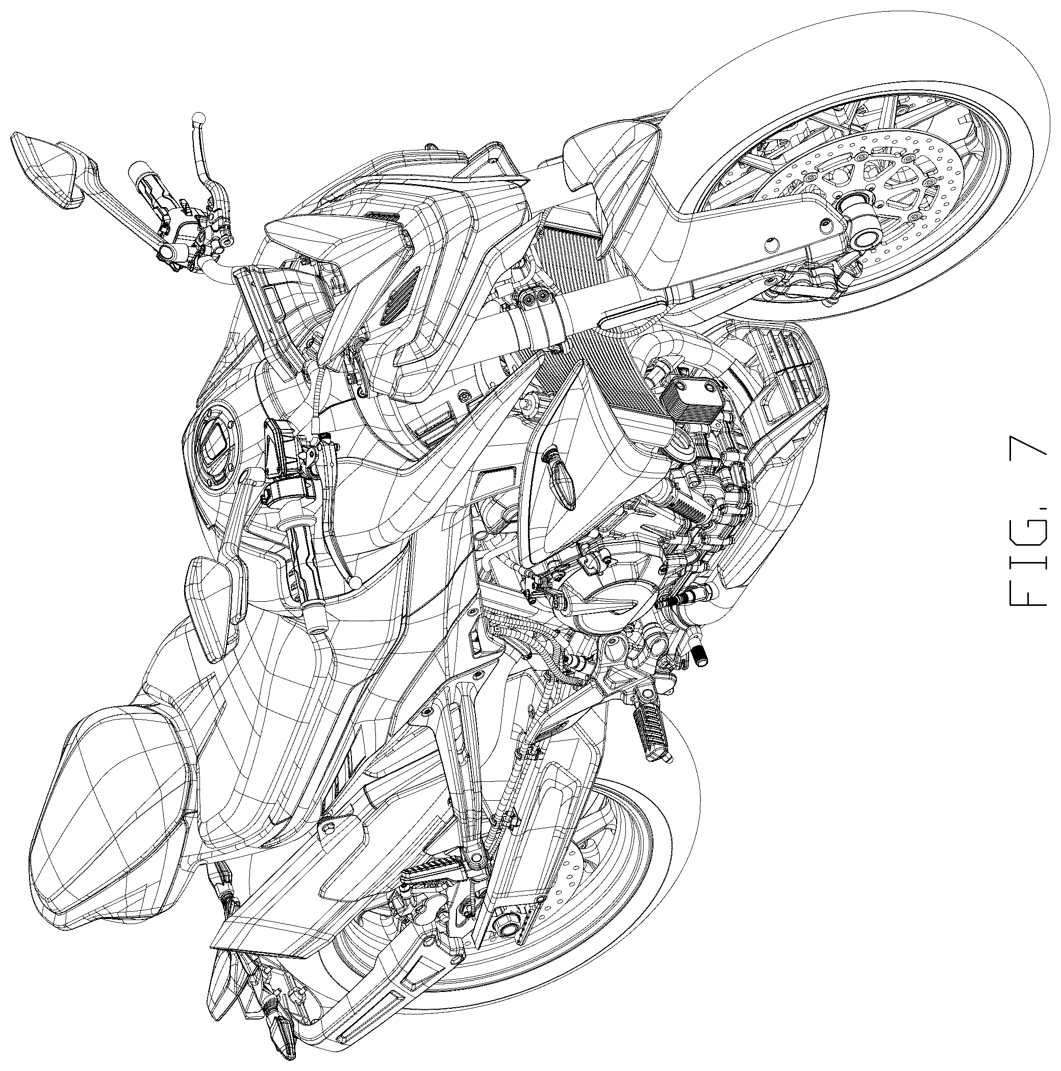 Patent USD1075578 Figure 7 – Motorcycle