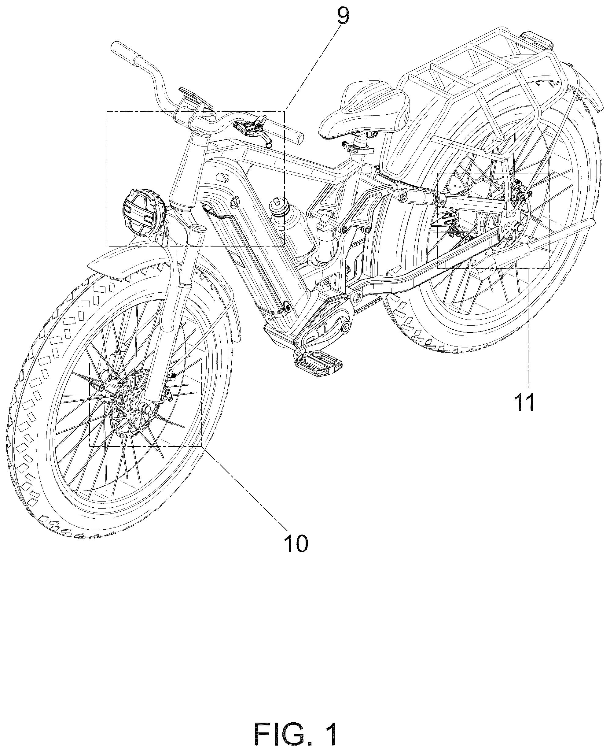 Patent USD1075580 Figure 1 – Electric bicycle