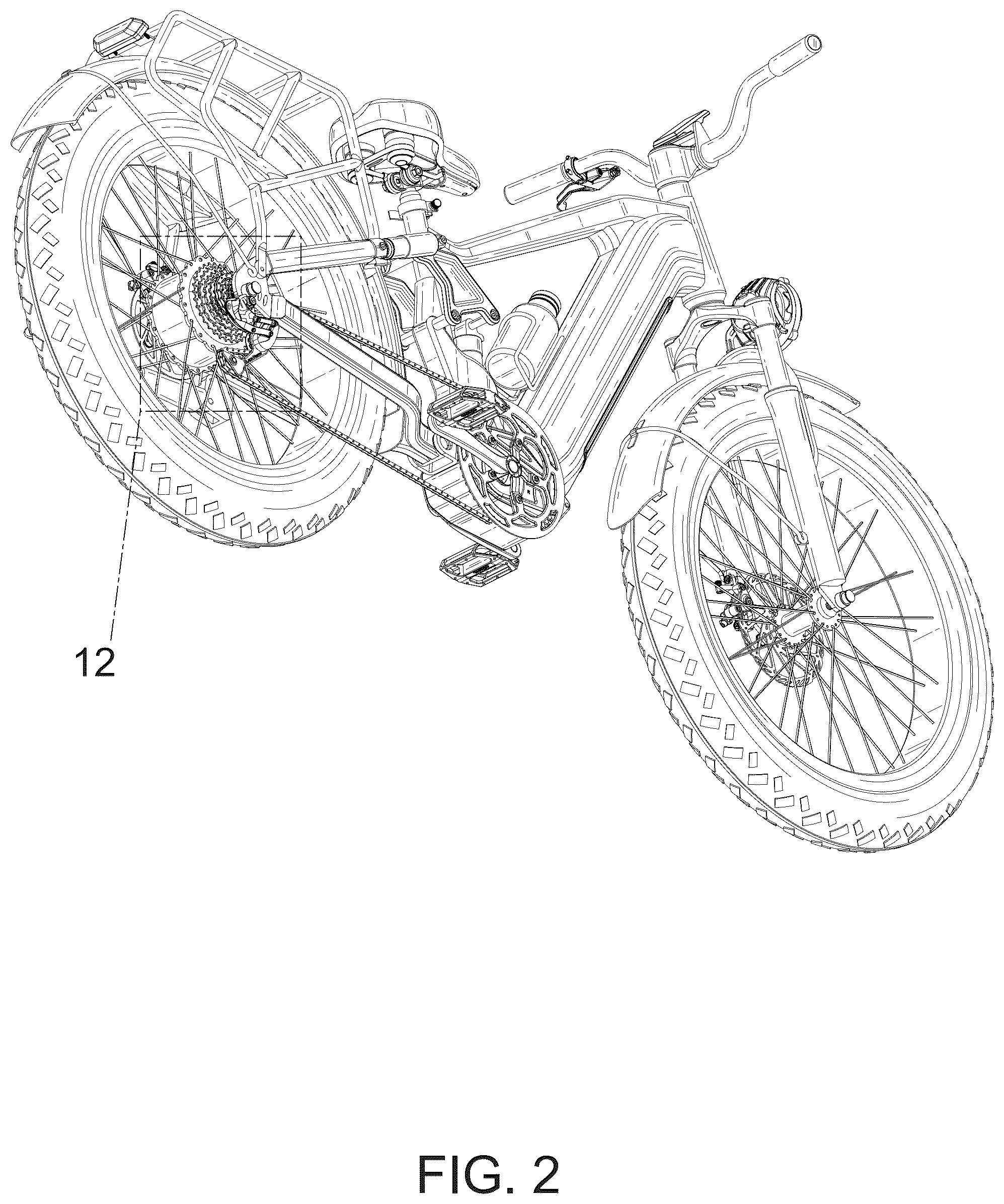 Patent USD1075580 Figure 2 – Electric bicycle