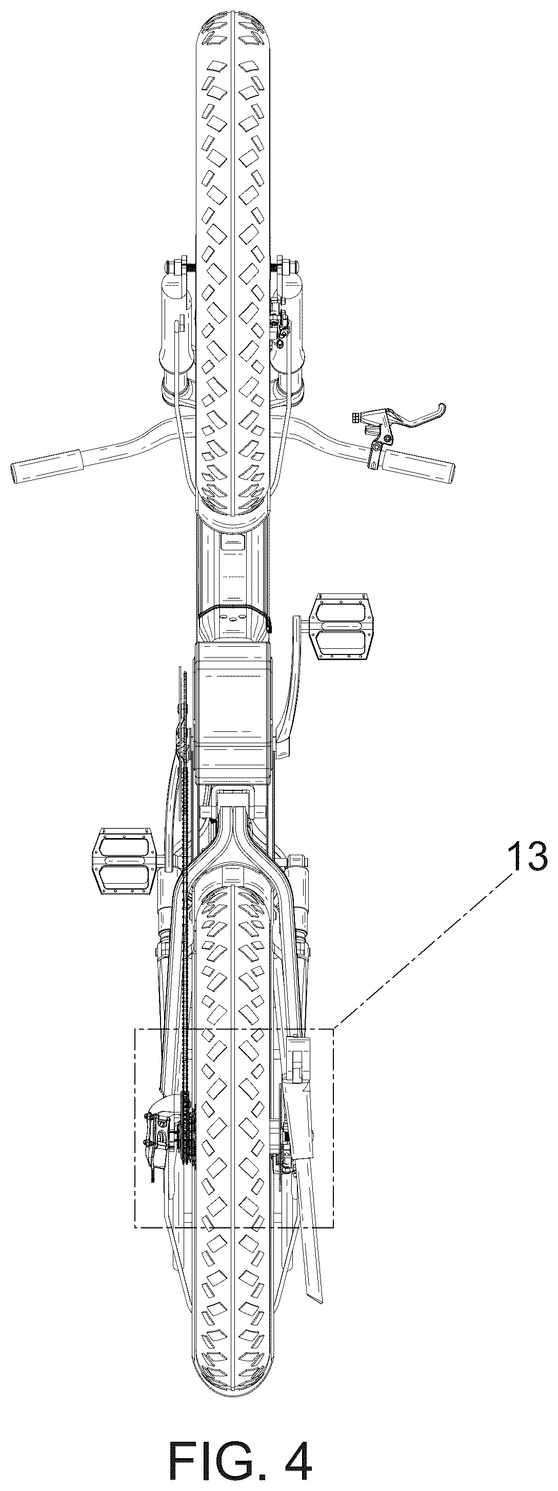 Patent USD1075580 Figure 4 – Electric bicycle