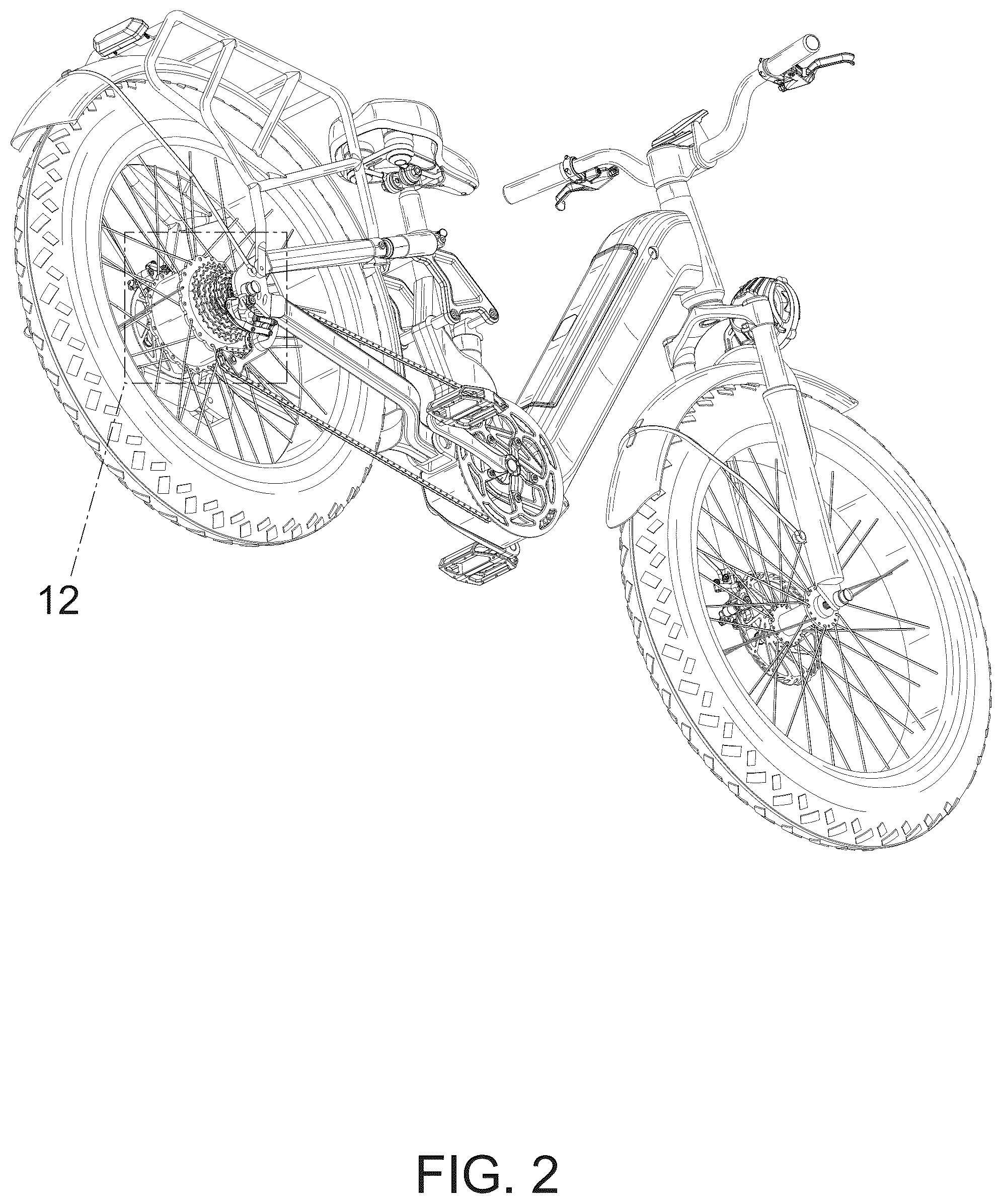 Patent USD1075581 Figure 2 – Electric bicycle