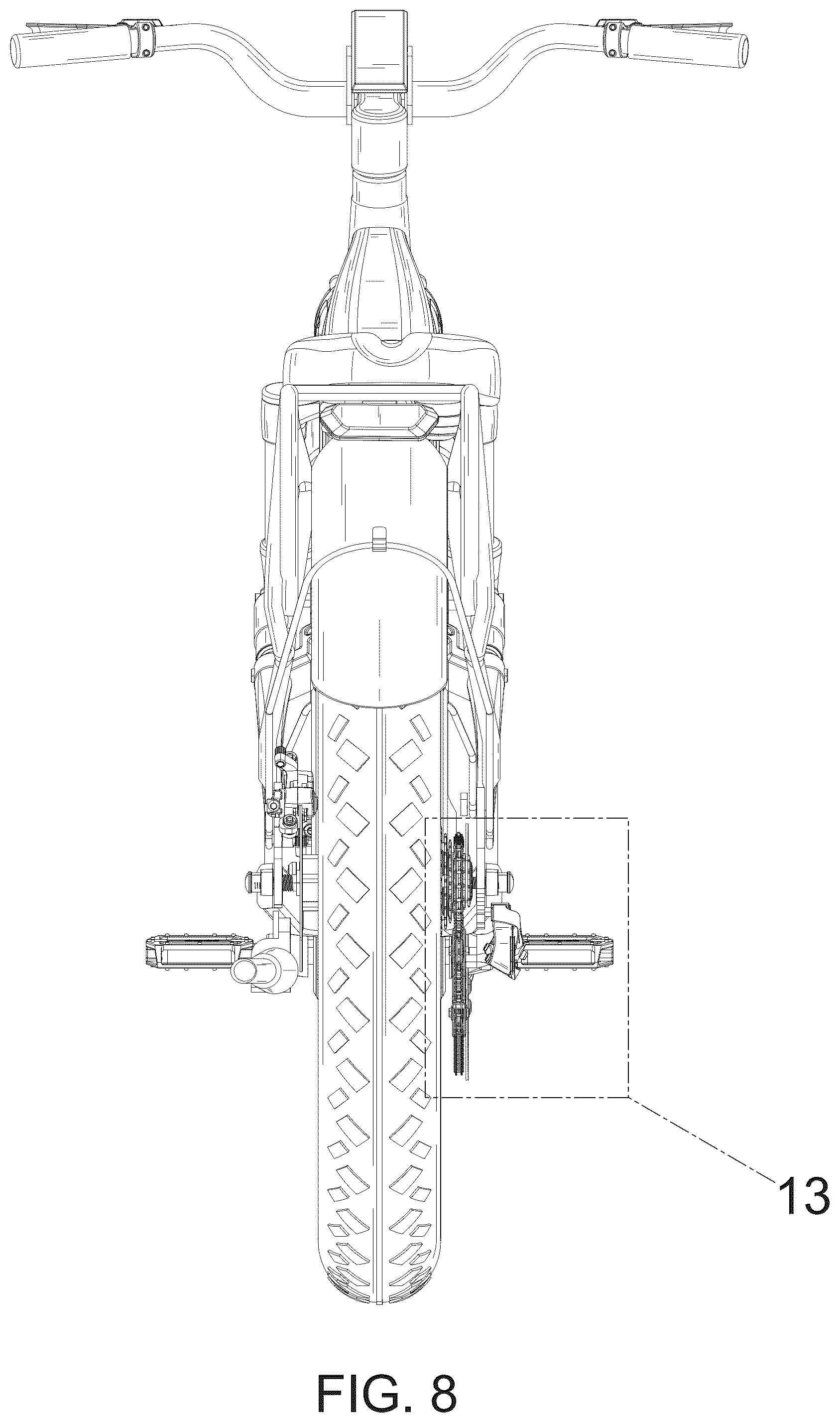 Patent USD1075581 Figure 8 – Electric bicycle