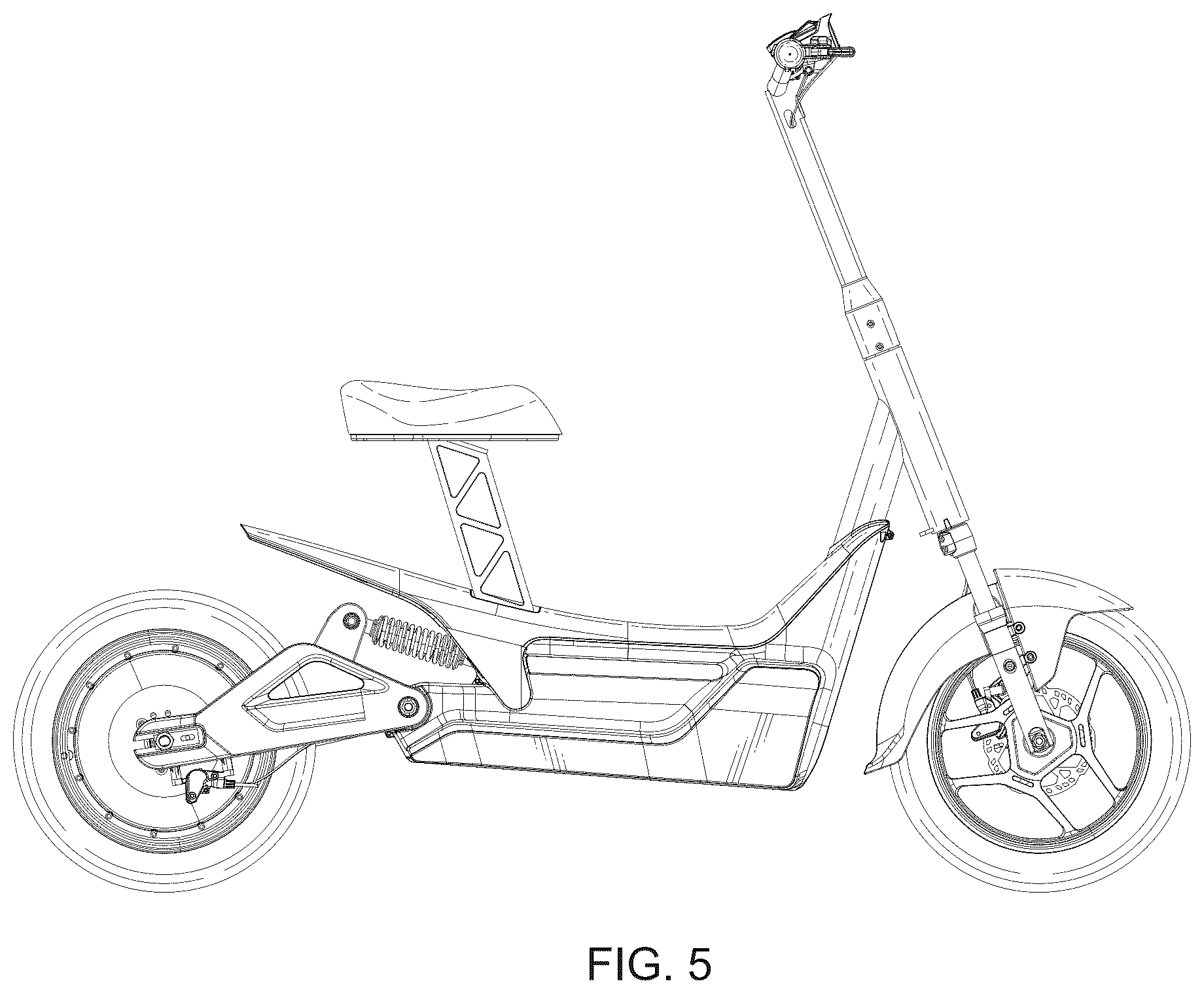 Patent USD1075582 Figure 5 – Electric bicycle
